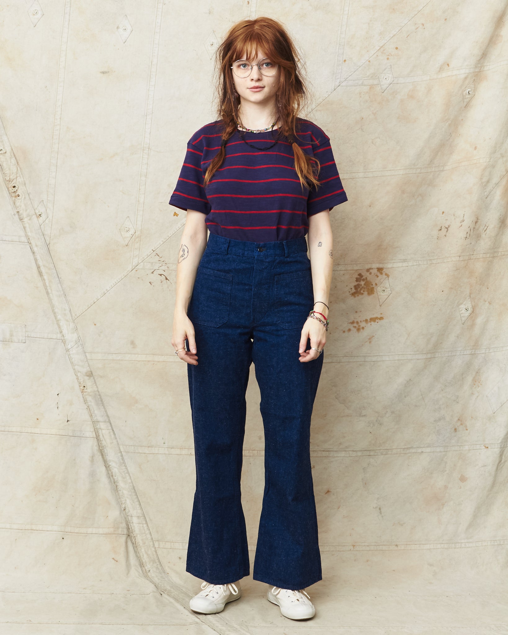 OrSlow 5132 Wide Flare Denim Sailor Pants One Wash – Second Sunrise