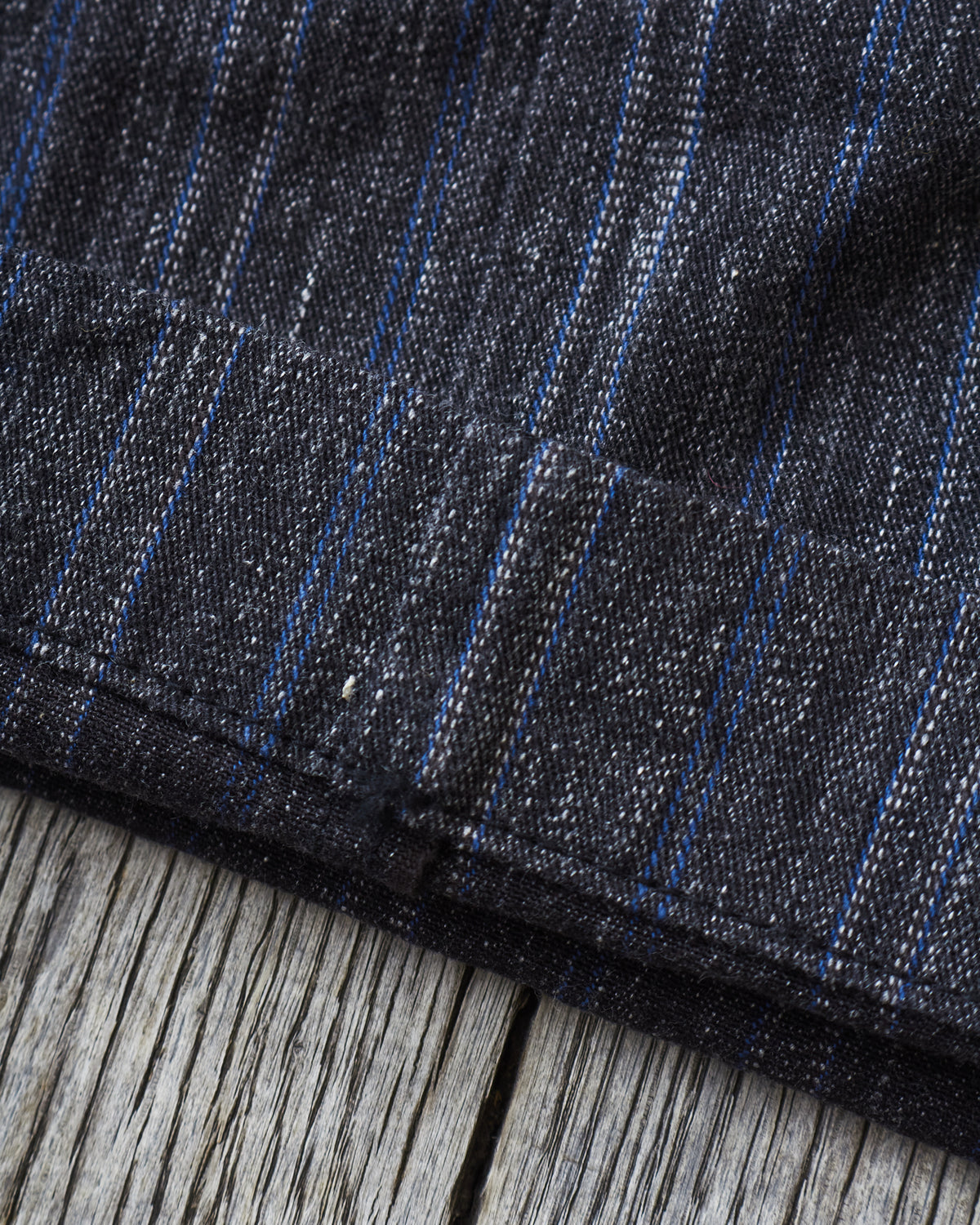 Warehouse & Co X John Gluckow Lot JG-01 1910's Netmaker's Trousers Stripe One Wash