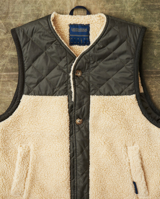 Second Hand Lavenham Faux Shearling Vest Size L