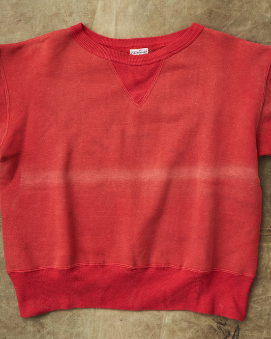 Vintage 1940's Single V Sears Charmode Red Sweatshirt Size 40/42 Large