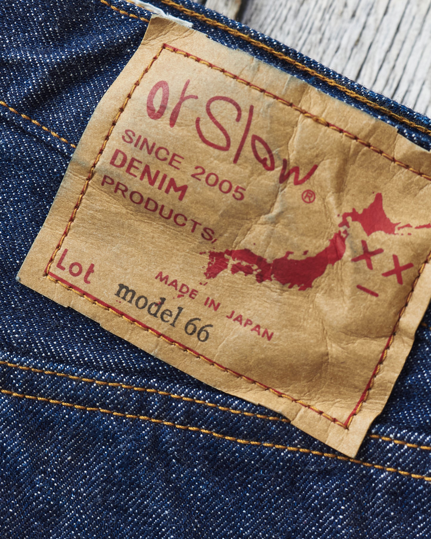 OrSlow 1056 Model 66 Standard Fit Jeans One Wash