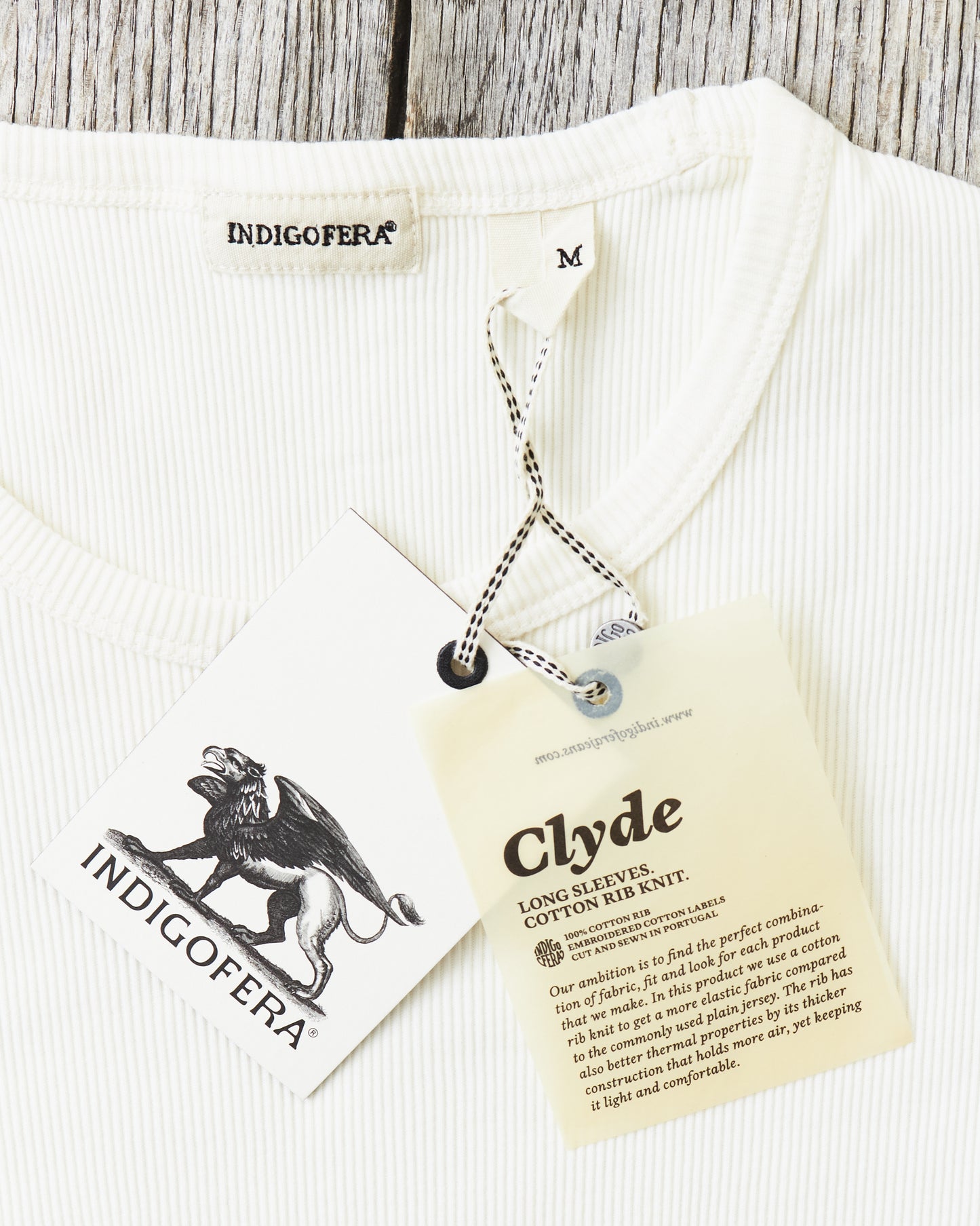 Indigofera Clyde Long Sleeve Cocatoo White