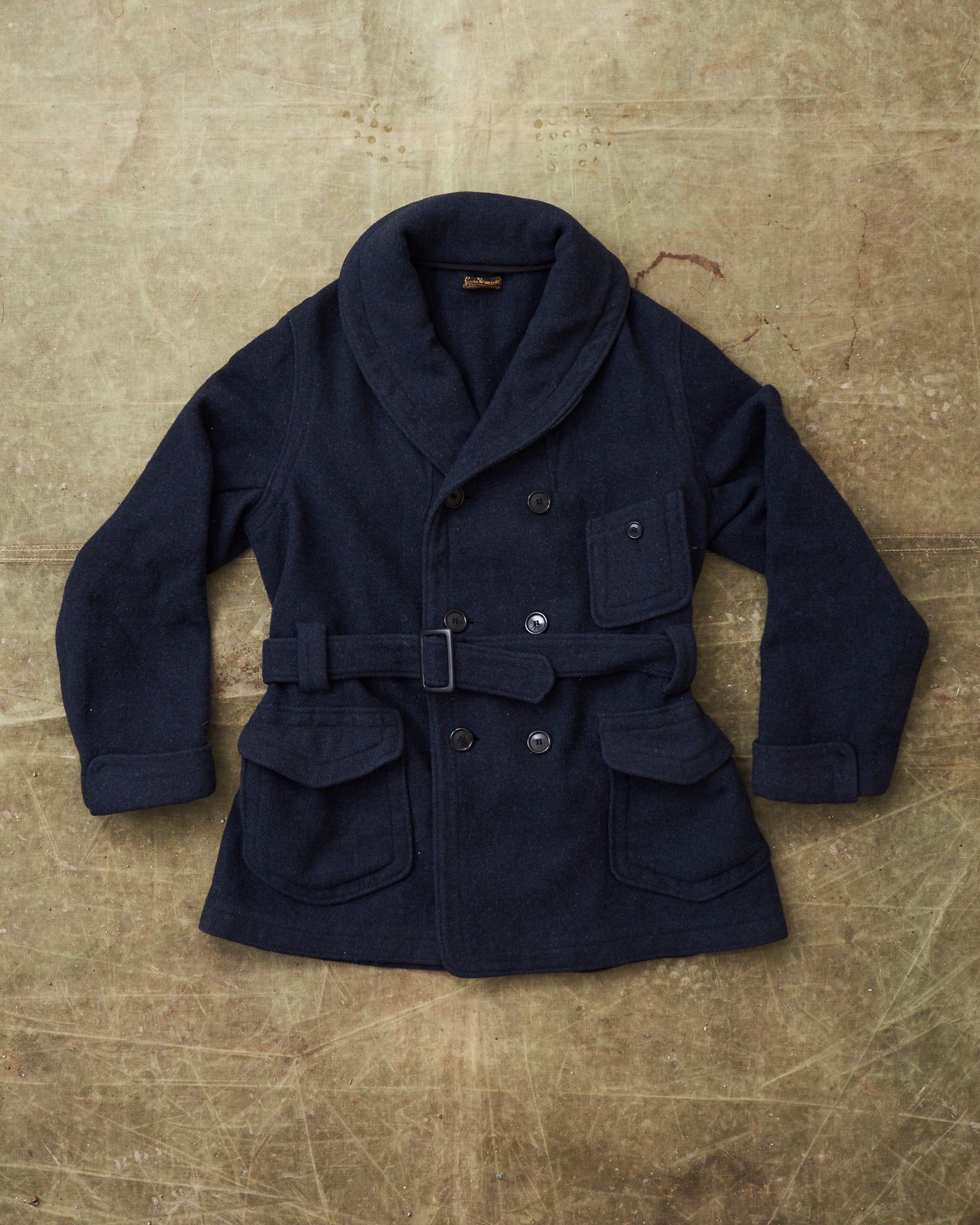 Second Hand Levi's Vintage Clothing Mackinaw Wool Coat Navy SAMPLE