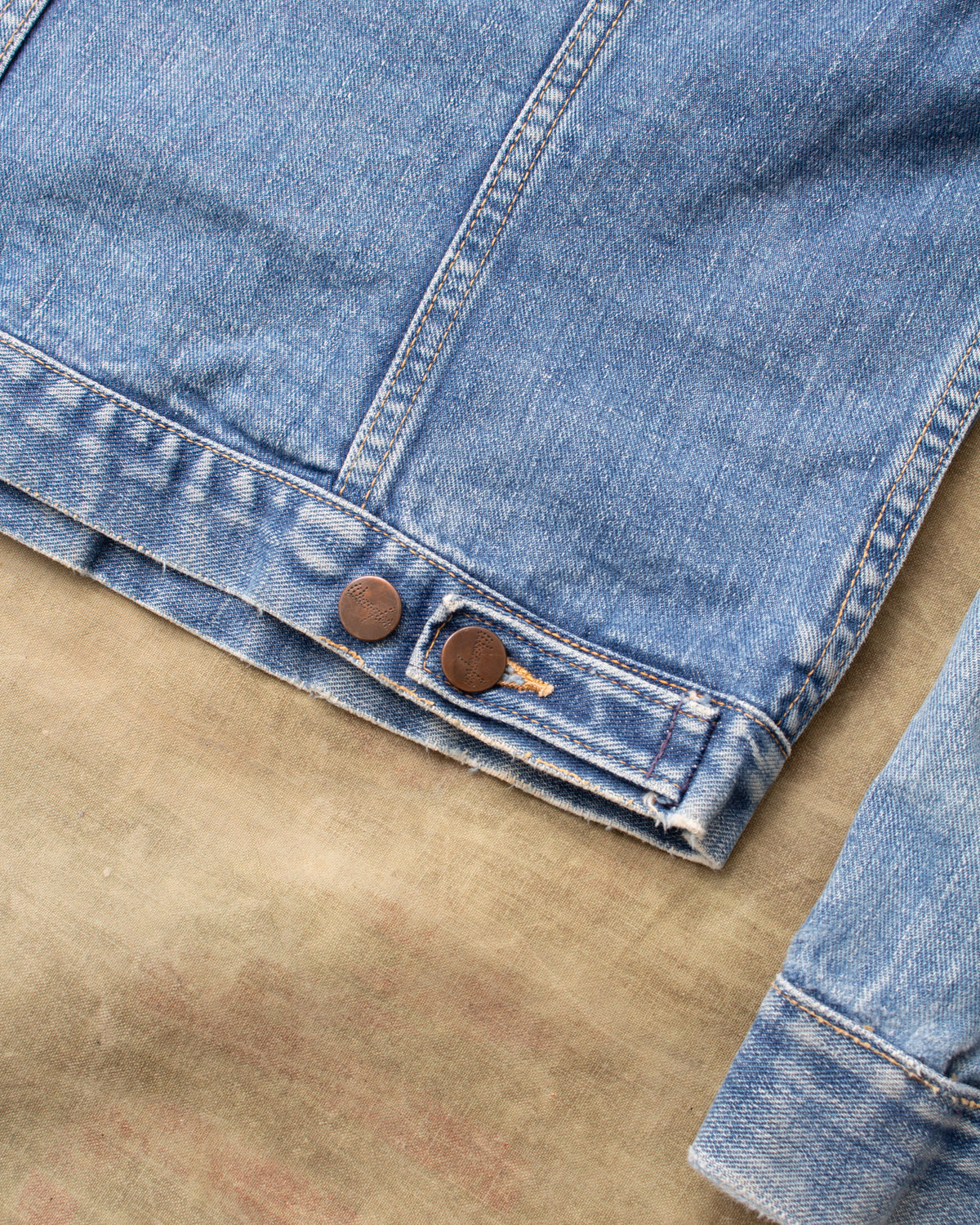 Vintage 1960's Wrangler Selvage Denim Jacket Size 36