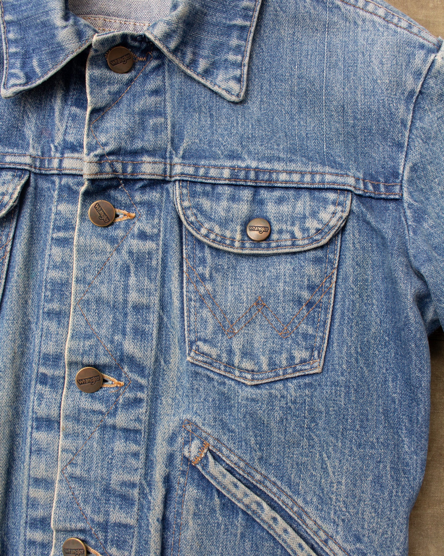 No. 2 Vintage 1980's Wrangler Broken Twill Denim Jacket Size 34