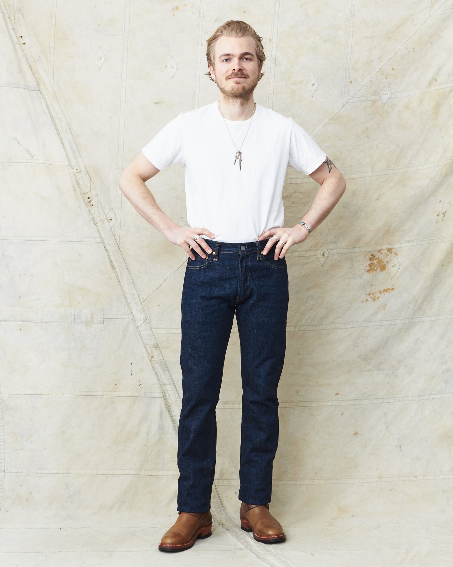 Sugar Cane & Co. Model 2014 Slim Tapered One Wash Jeans SC42014A