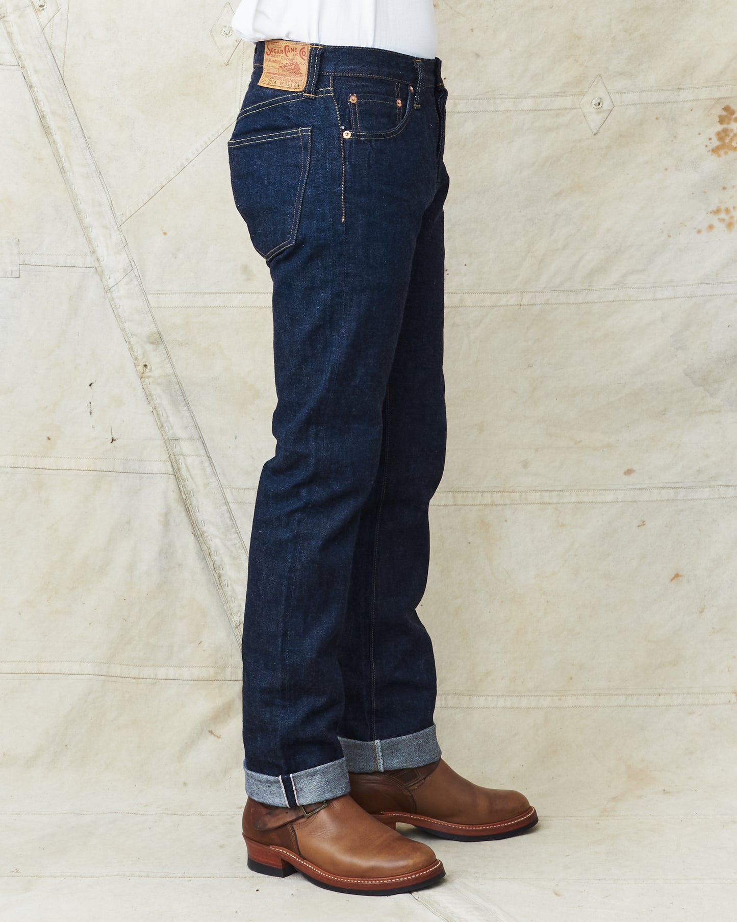 Sugar Cane & Co. Model 2014 Slim Tapered One Wash Jeans SC42014A