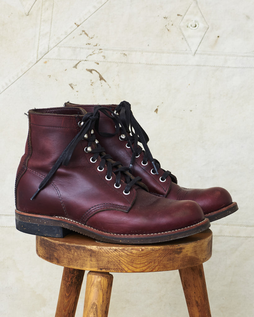 Second Hand Chippewa Service Boots 1939 Burgundy Chromexcel US 8