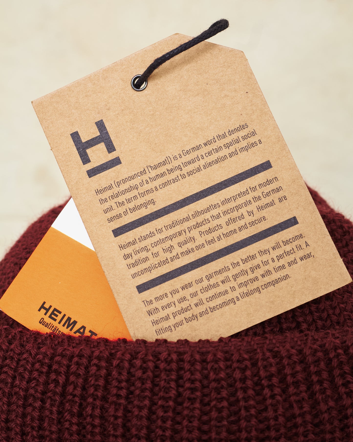 Heimat Mechanics Wool Hat Burgundy