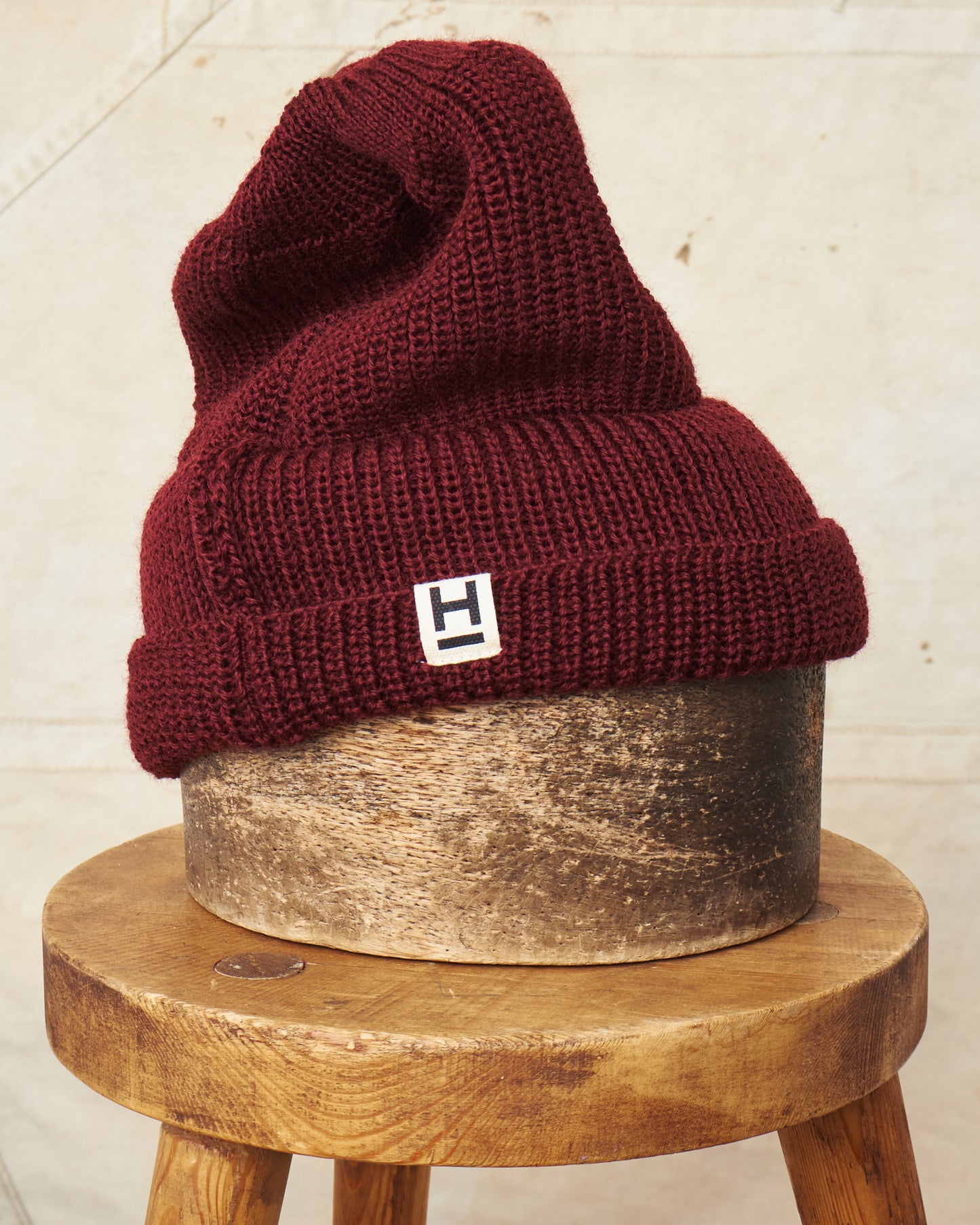Heimat Mechanics Wool Hat Burgundy