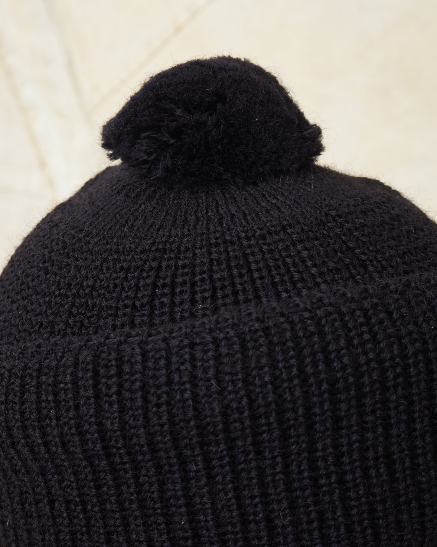 Heimat Wool U Boat Bobble Hat Schwarz (Black)
