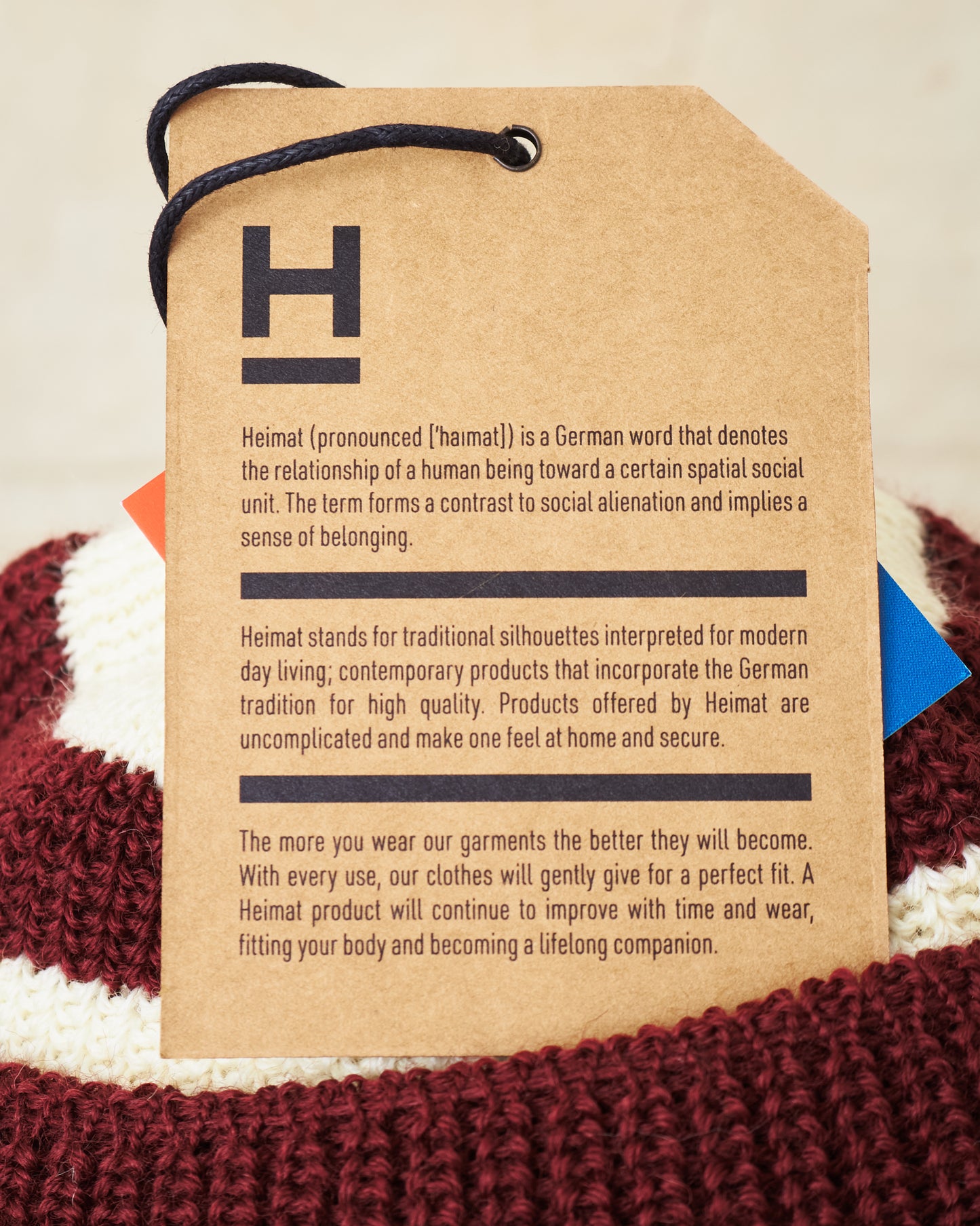 Heimat Jailhouse Mechanics Wool Hat Burgundy / Seashell