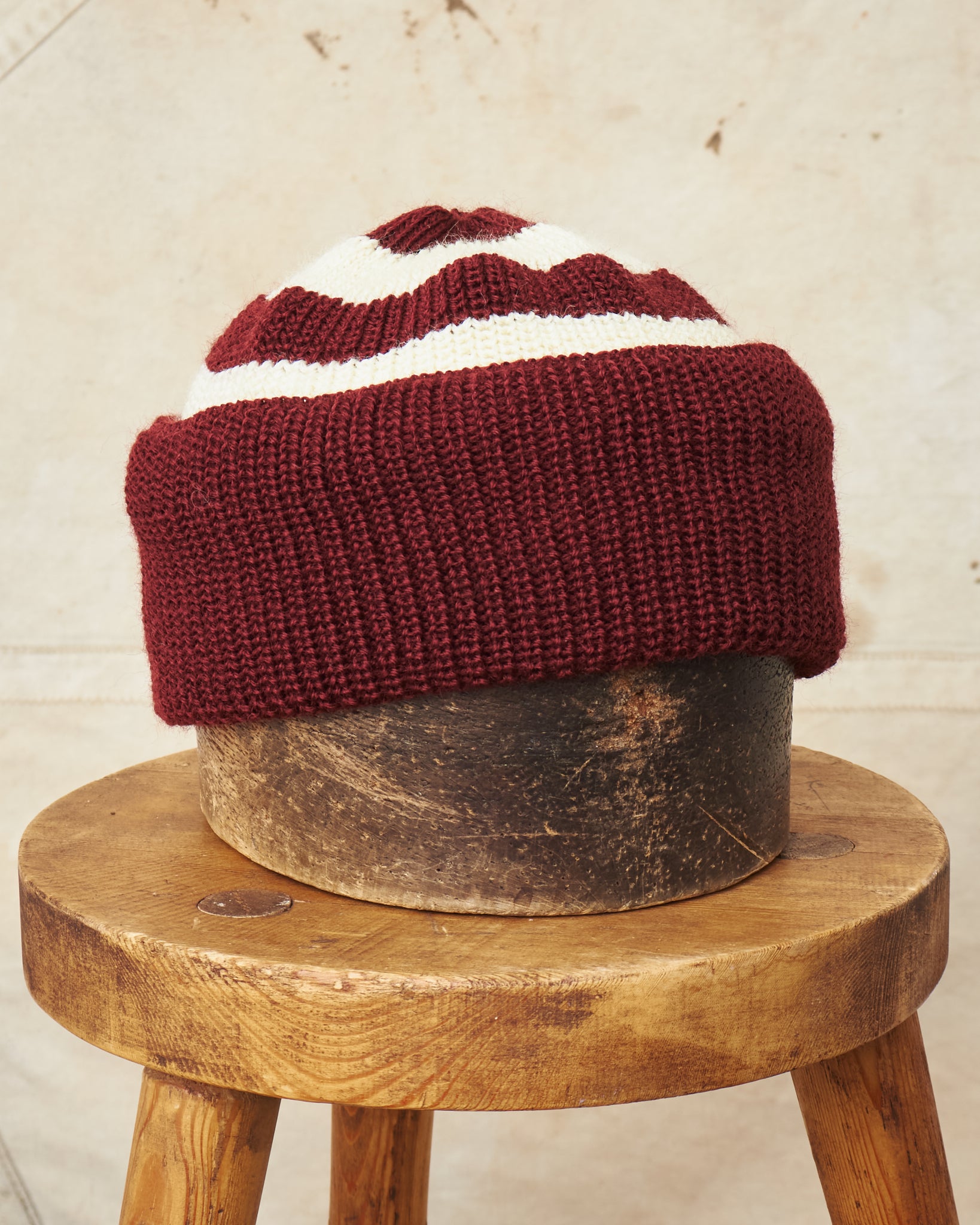 Heimat Jailhouse Mechanics Wool Hat Burgundy / Seashell – Second