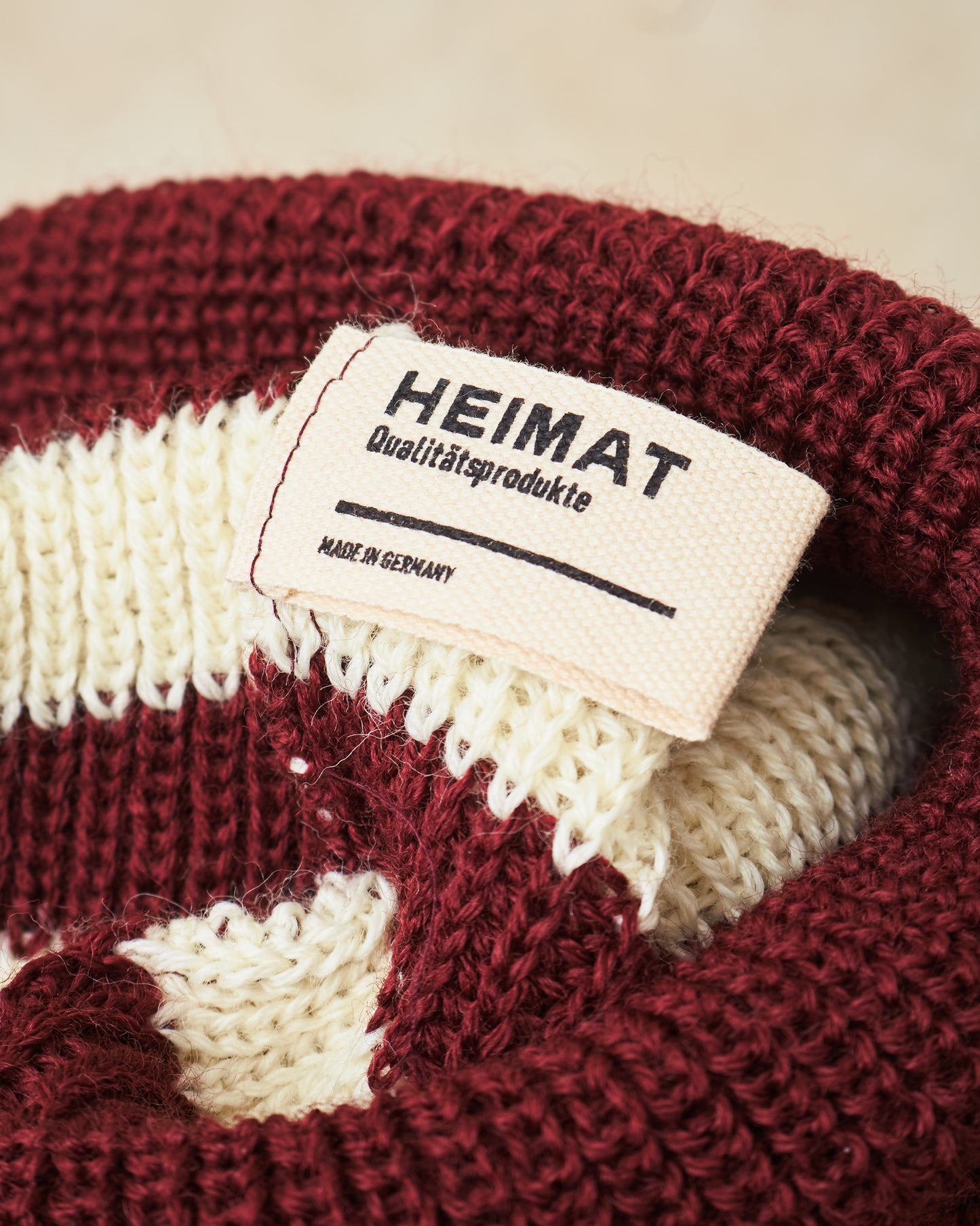Heimat Jailhouse Mechanics Wool Hat Burgundy / Seashell