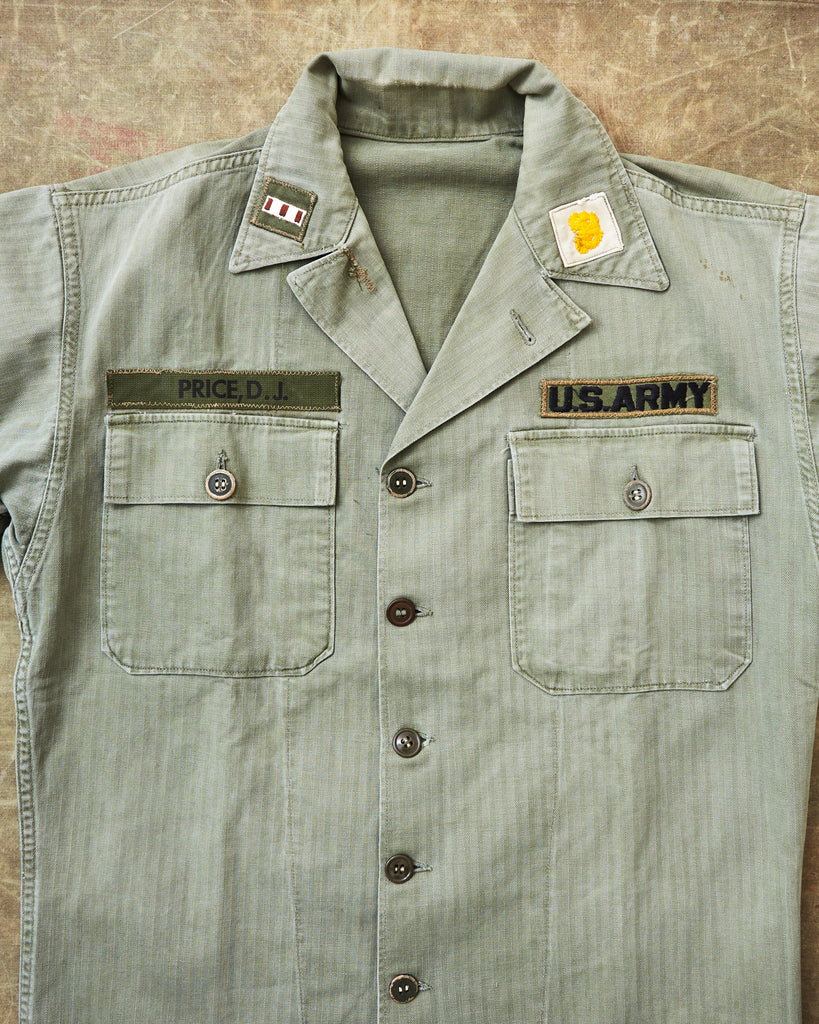 Vintage M-47 Korean War Cotton HBT Twill US Army Shirt – Second