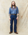 Sugar Cane & Co. Blue Chambray Work Shirt SC27850