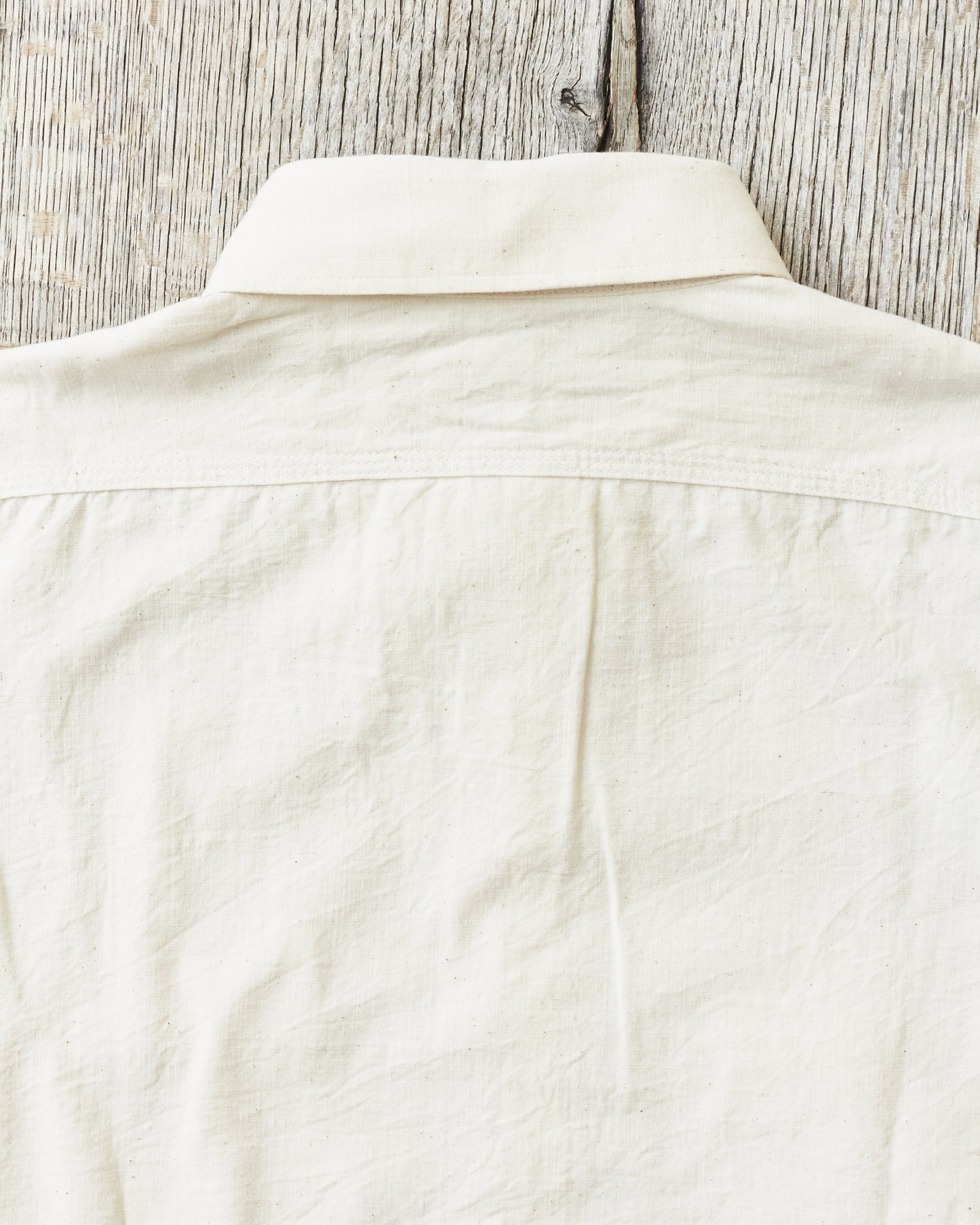 Sugar Cane & Co White Chambray Work Shirt SC27851