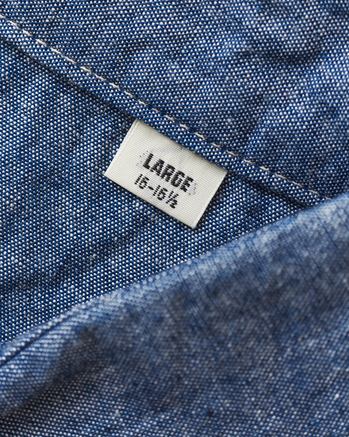 Sugar Cane & Co. Blue Chambray Work Shirt SC27850