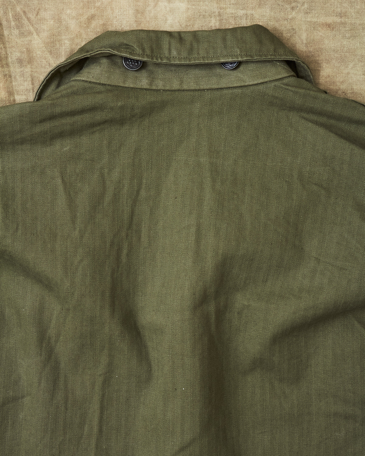 Vintage WW2 US Army HBT 13 Stars Buttons Combat Shirt / Jacket Size 34R