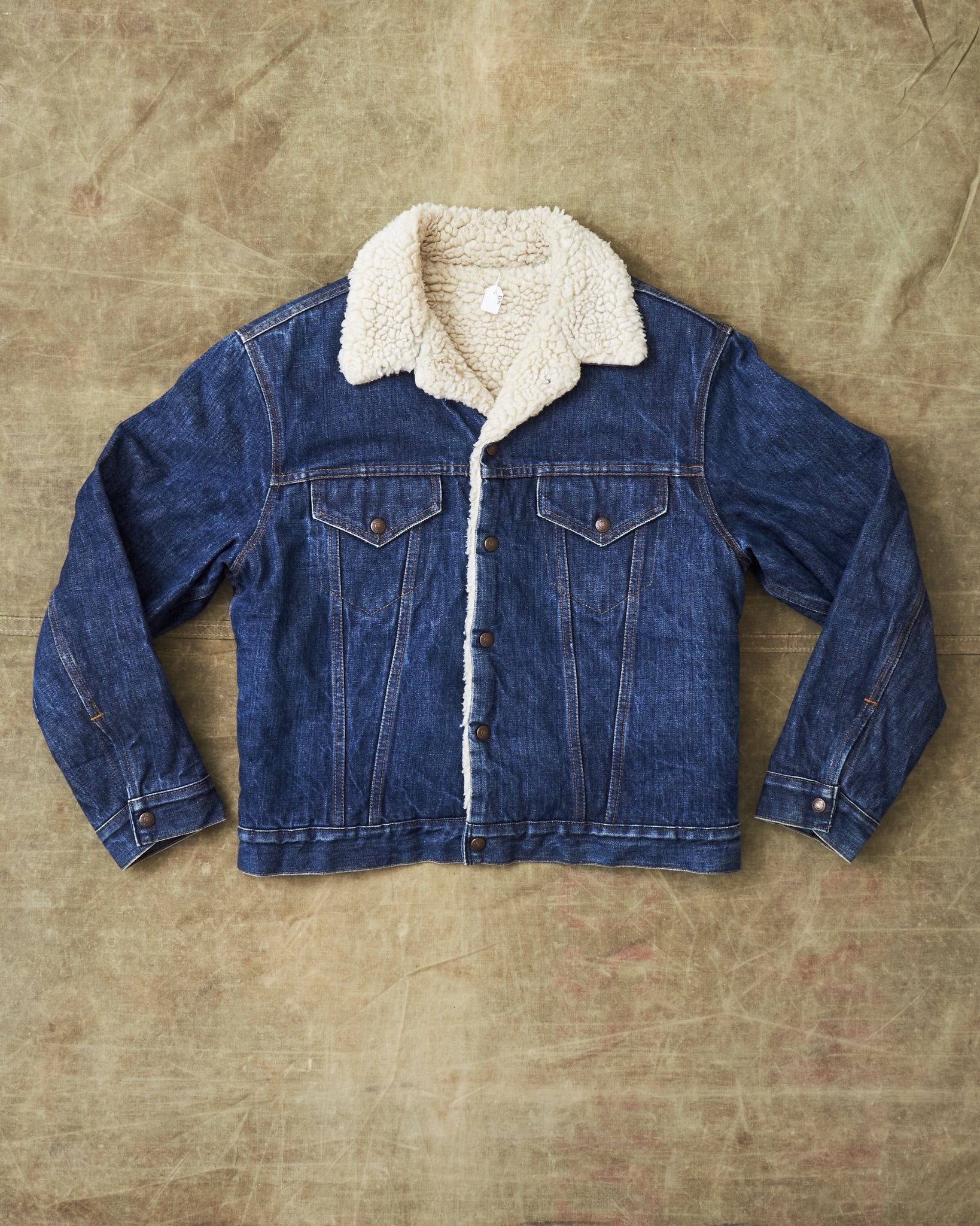 Vintage Levi's Denim Sherpa Trucker Jacket Indigo Medium – Second