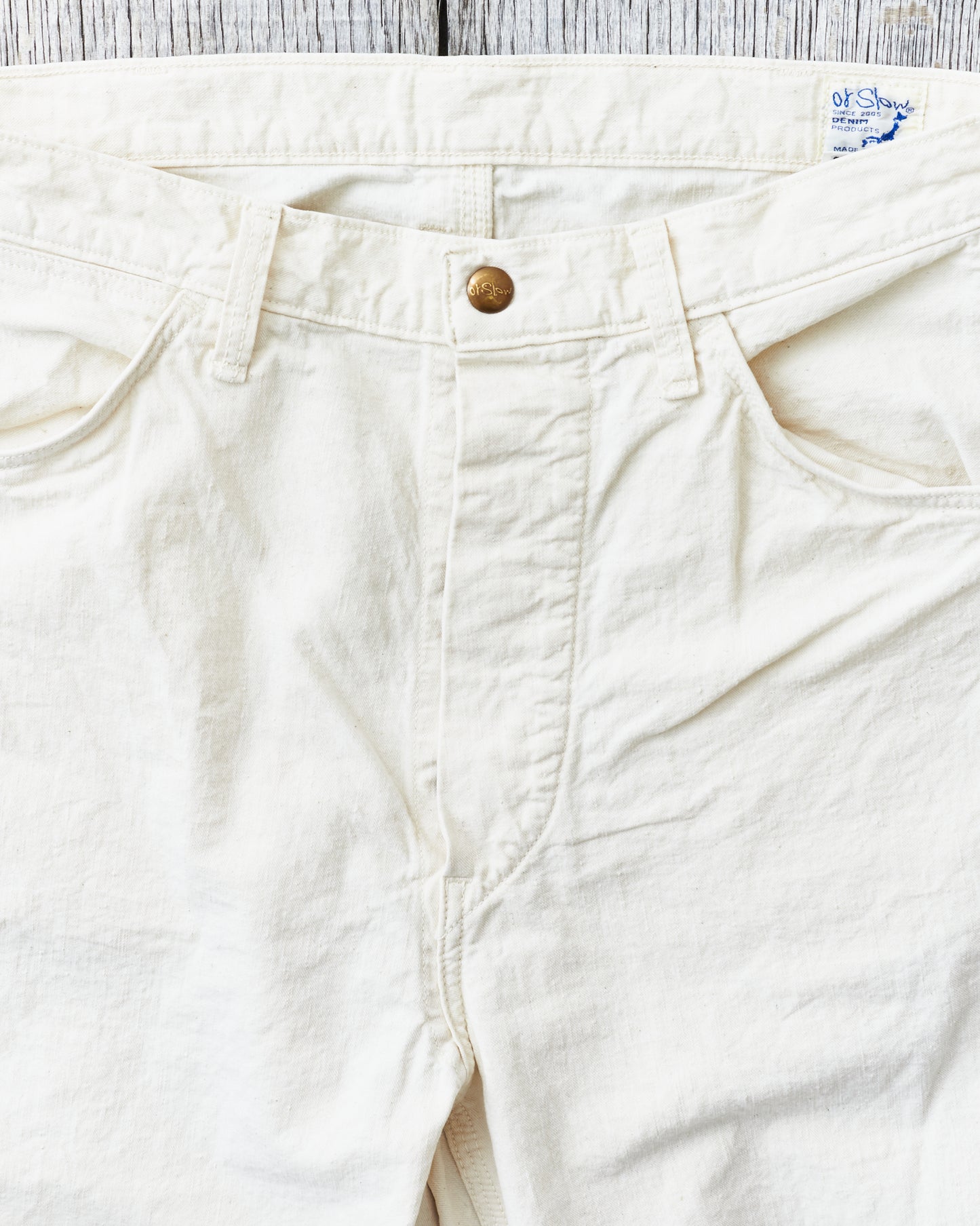 OrSlow Painter Pants Kinari Denim Ecru