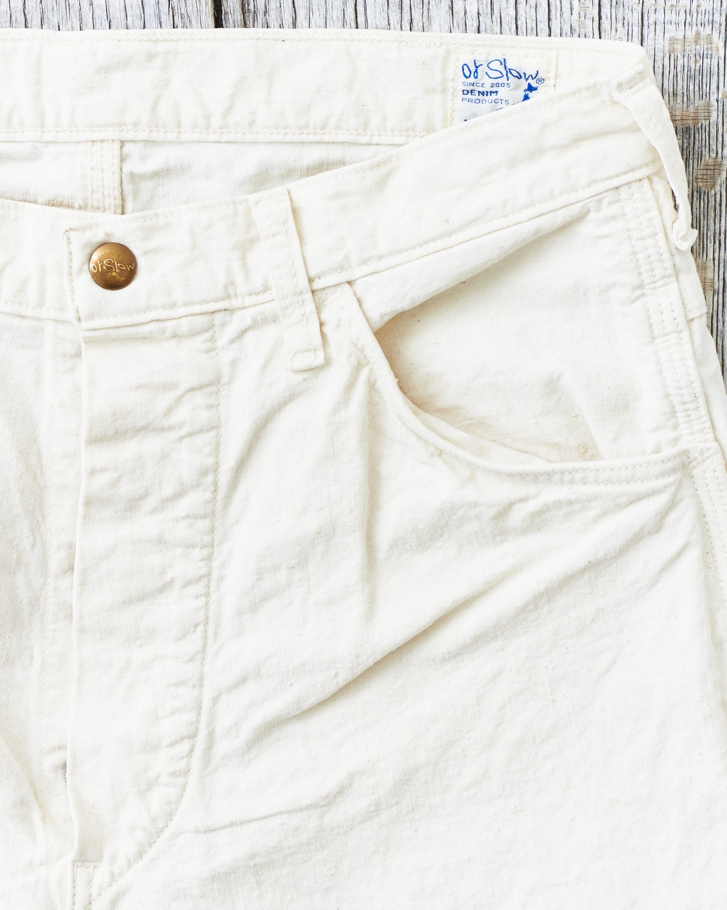 OrSlow Painter Pants Kinari Denim Ecru