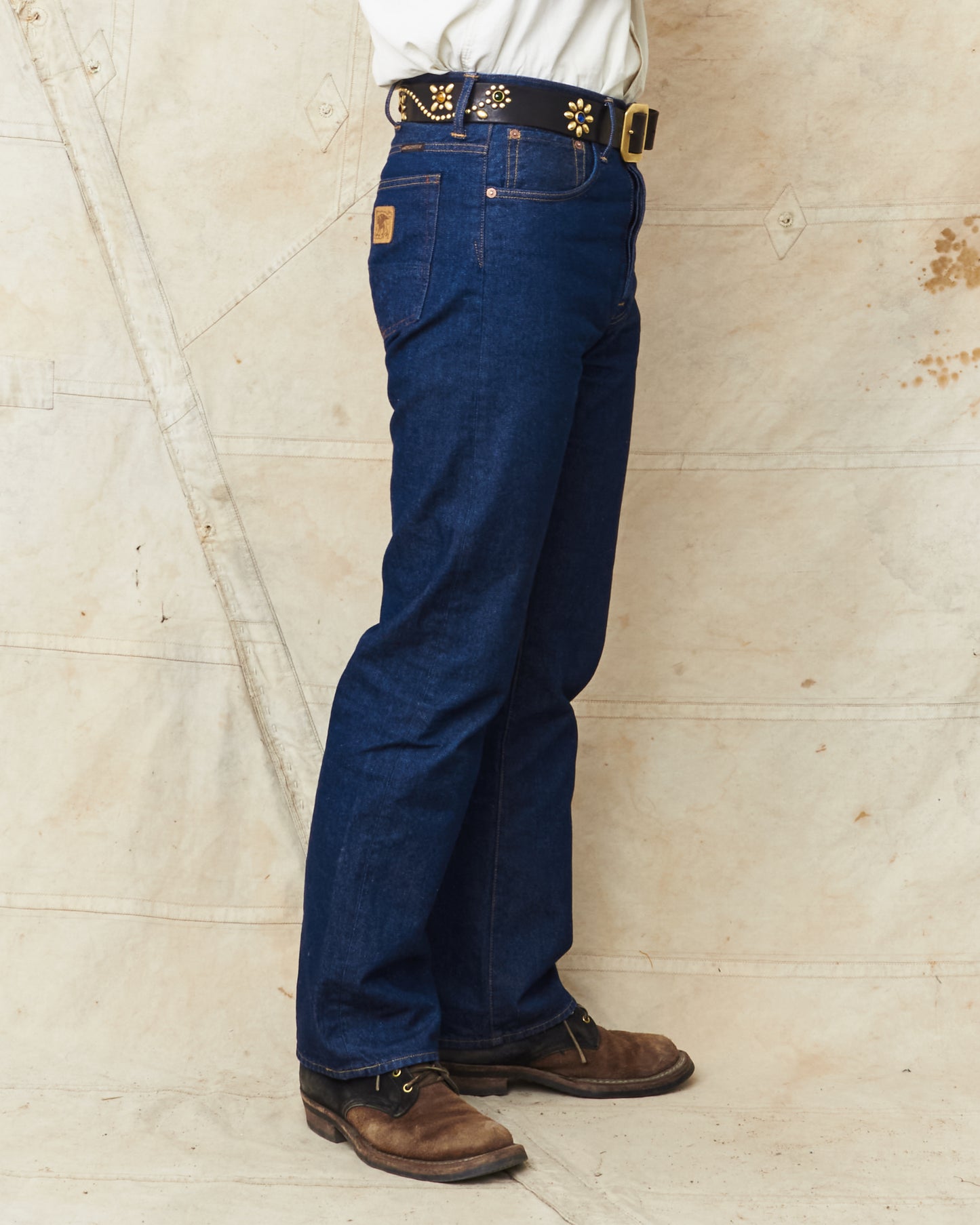 Indigofera Wyatt Jeans Uneven Broken Twill Rinsed
