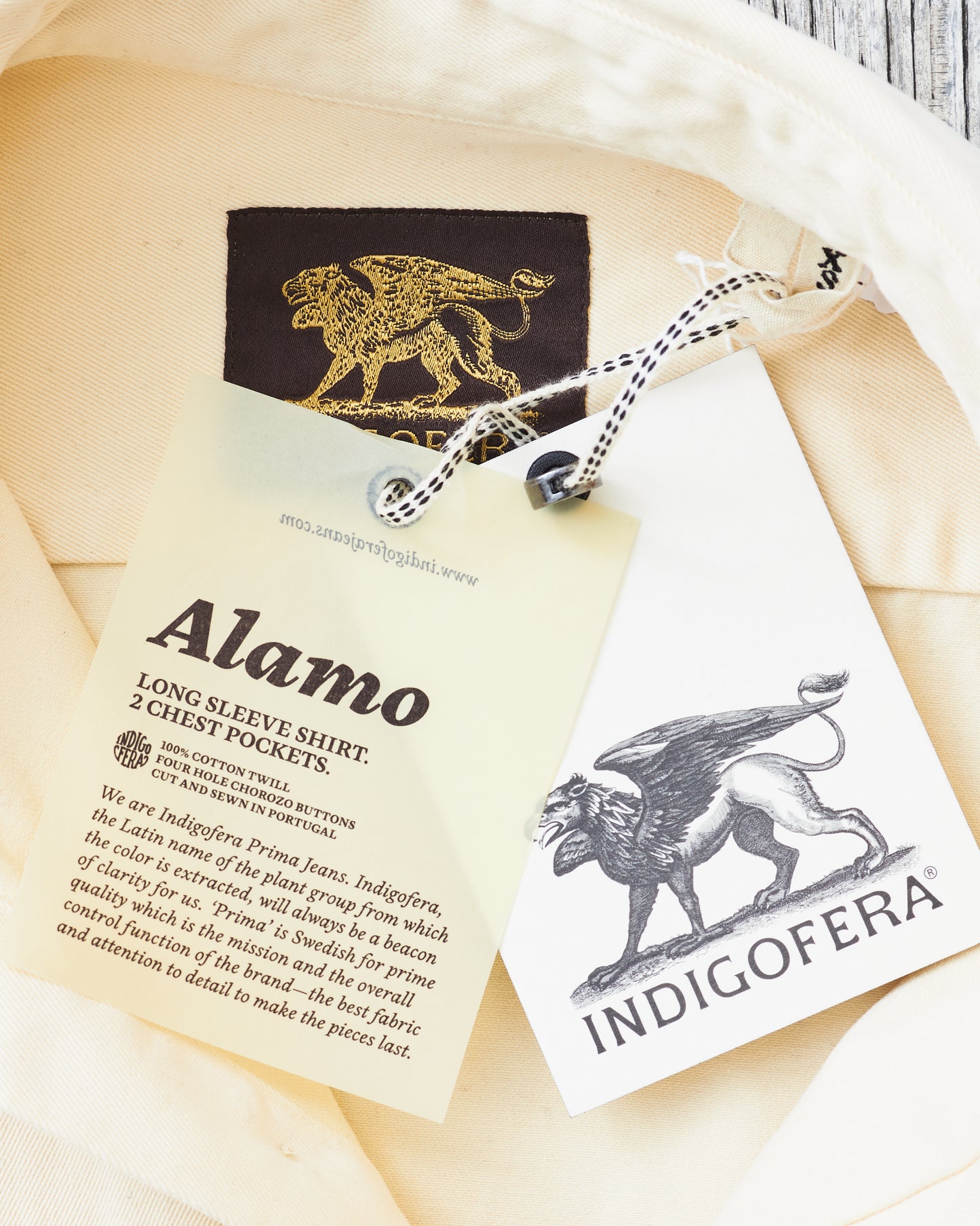 Indigofera Alamo Shirt Sand White