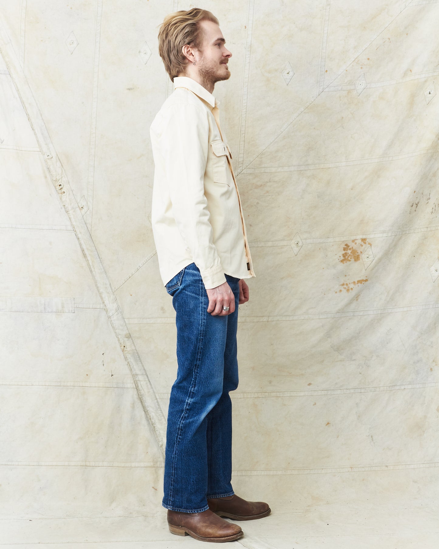 Indigofera Alamo Shirt Sand White