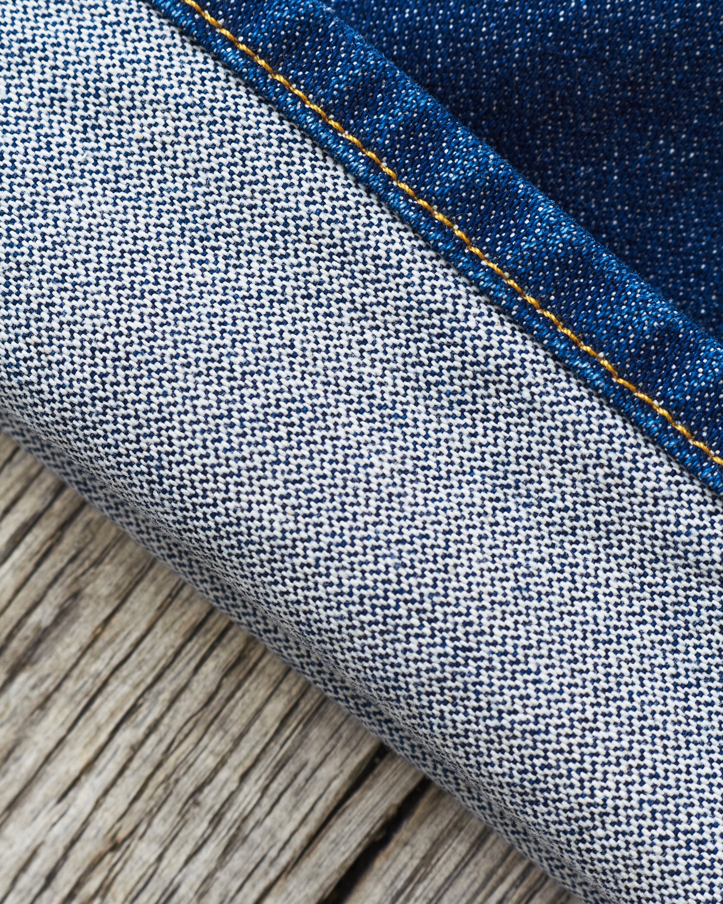 Indigofera Wyatt Jeans Uneven Broken Twill Rinsed