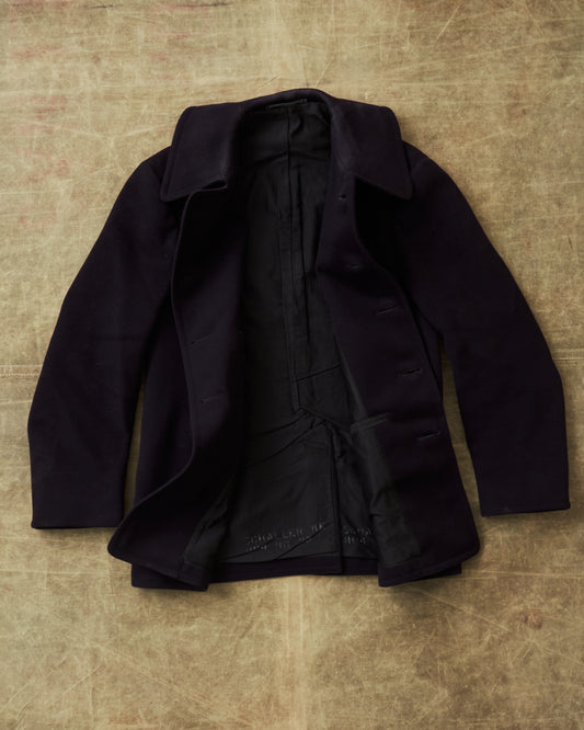 Vintage Original 1940s WWll 10 Button USN Wool Pea Coat