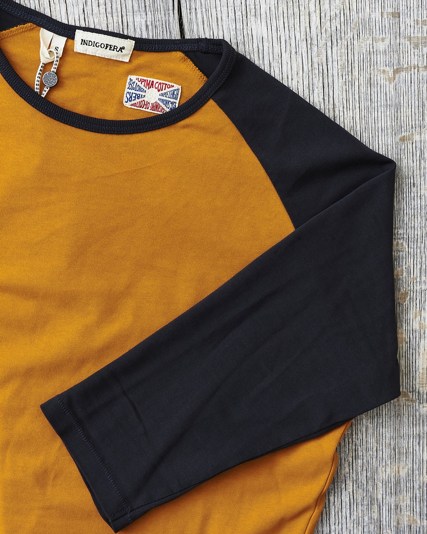 Indigofera Leon Raglan Sweater Orange / Marshall Black