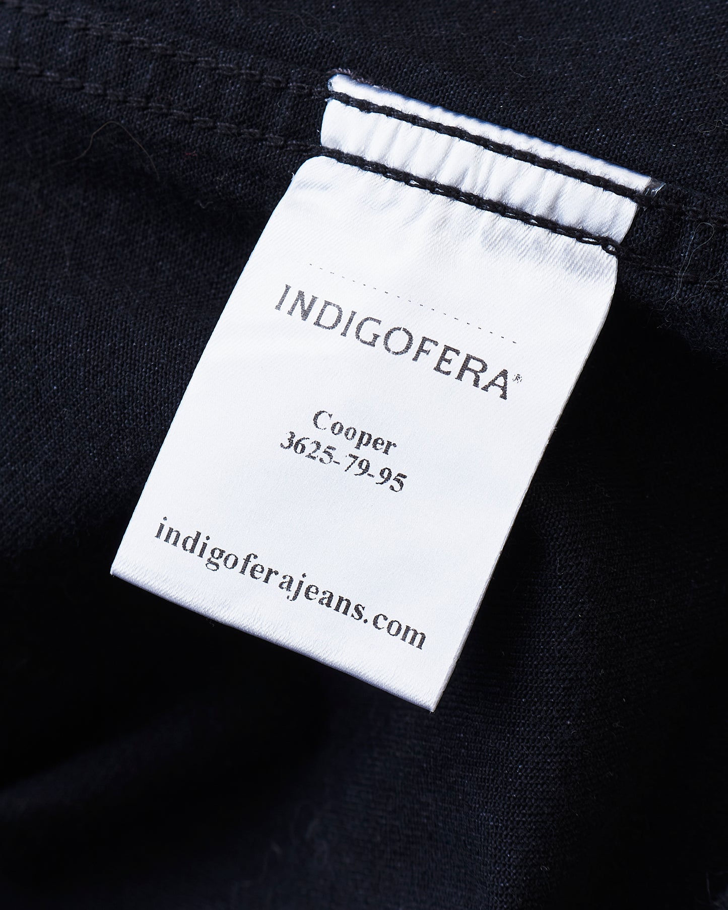 Indigofera Cooper Soot Black Rinsed Denim Jacket