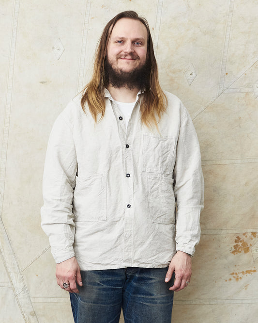 Tender 410 Three Pocket Square Tail Shirt Rinse Cotton & Linen
