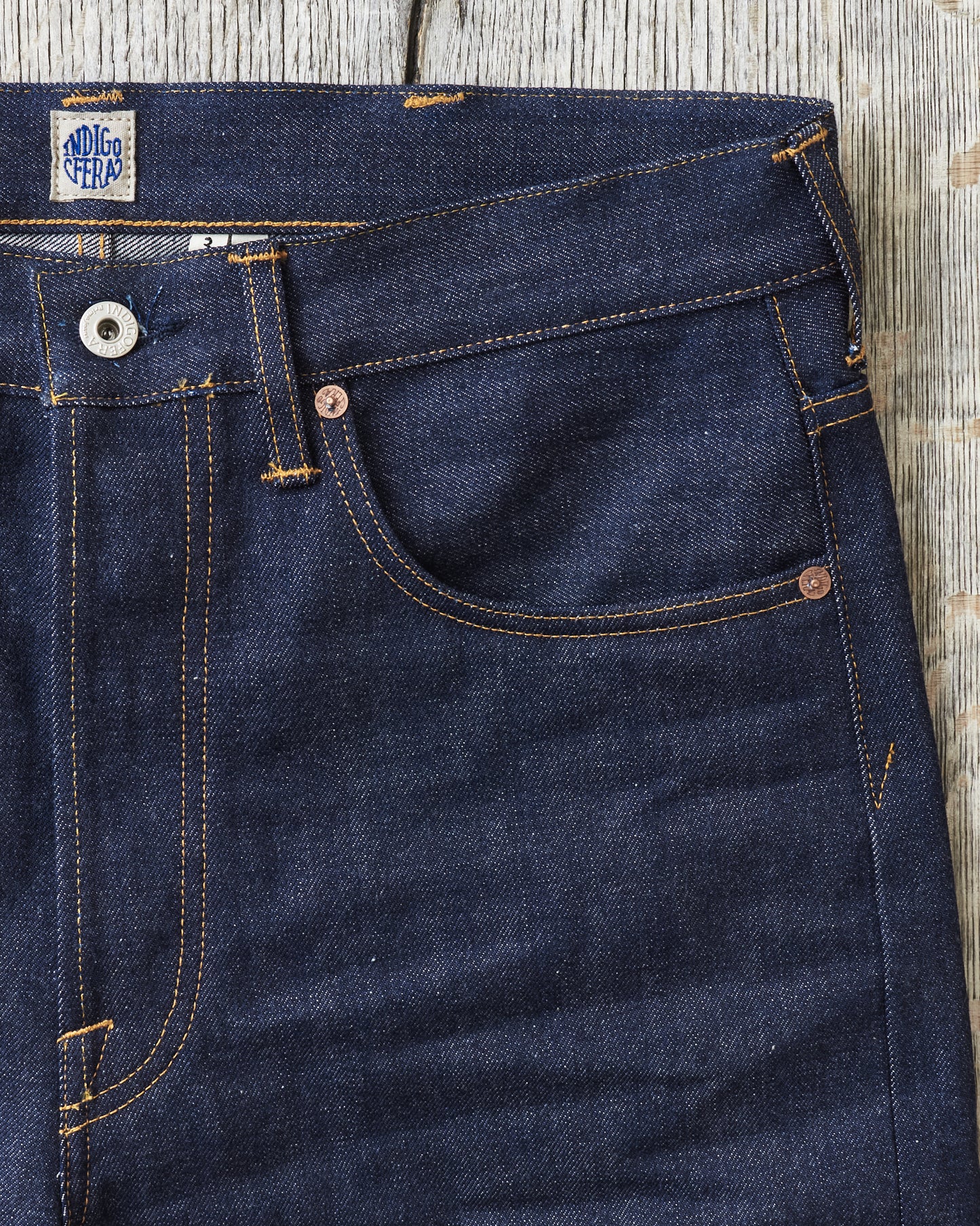 Indigofera Kain Jeans Vintage 70's Denim