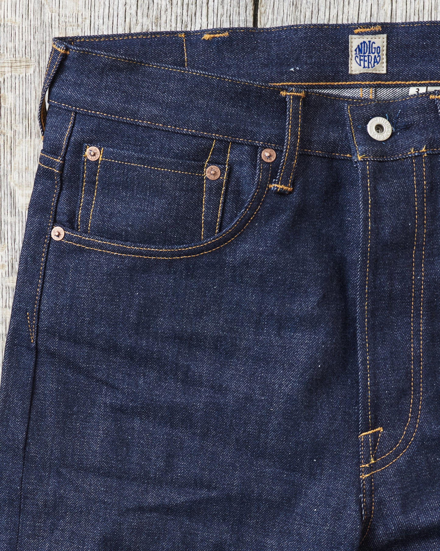 Indigofera Kain Jeans Vintage 70's Denim