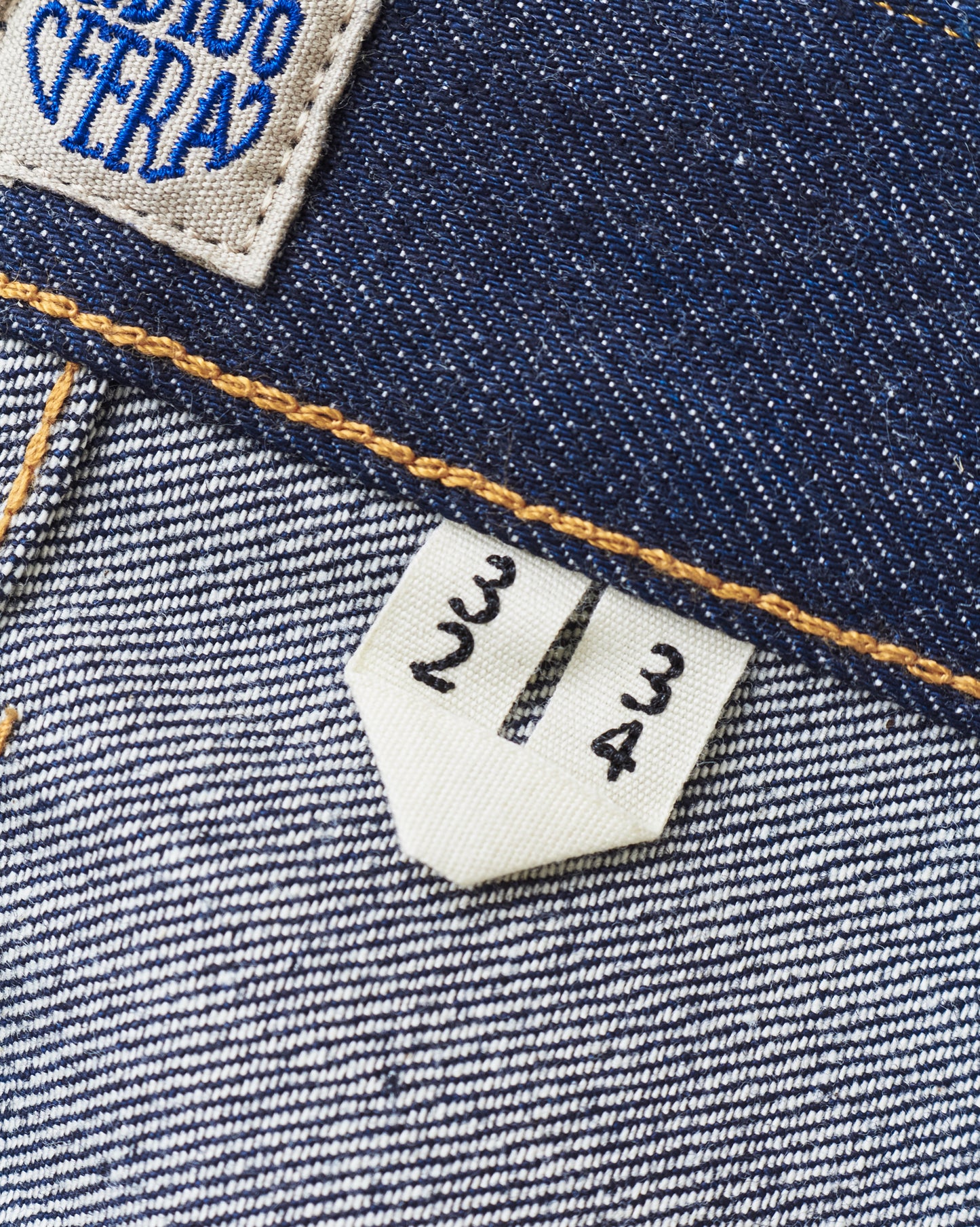 Indigofera Kain Jeans Vintage 70's Denim