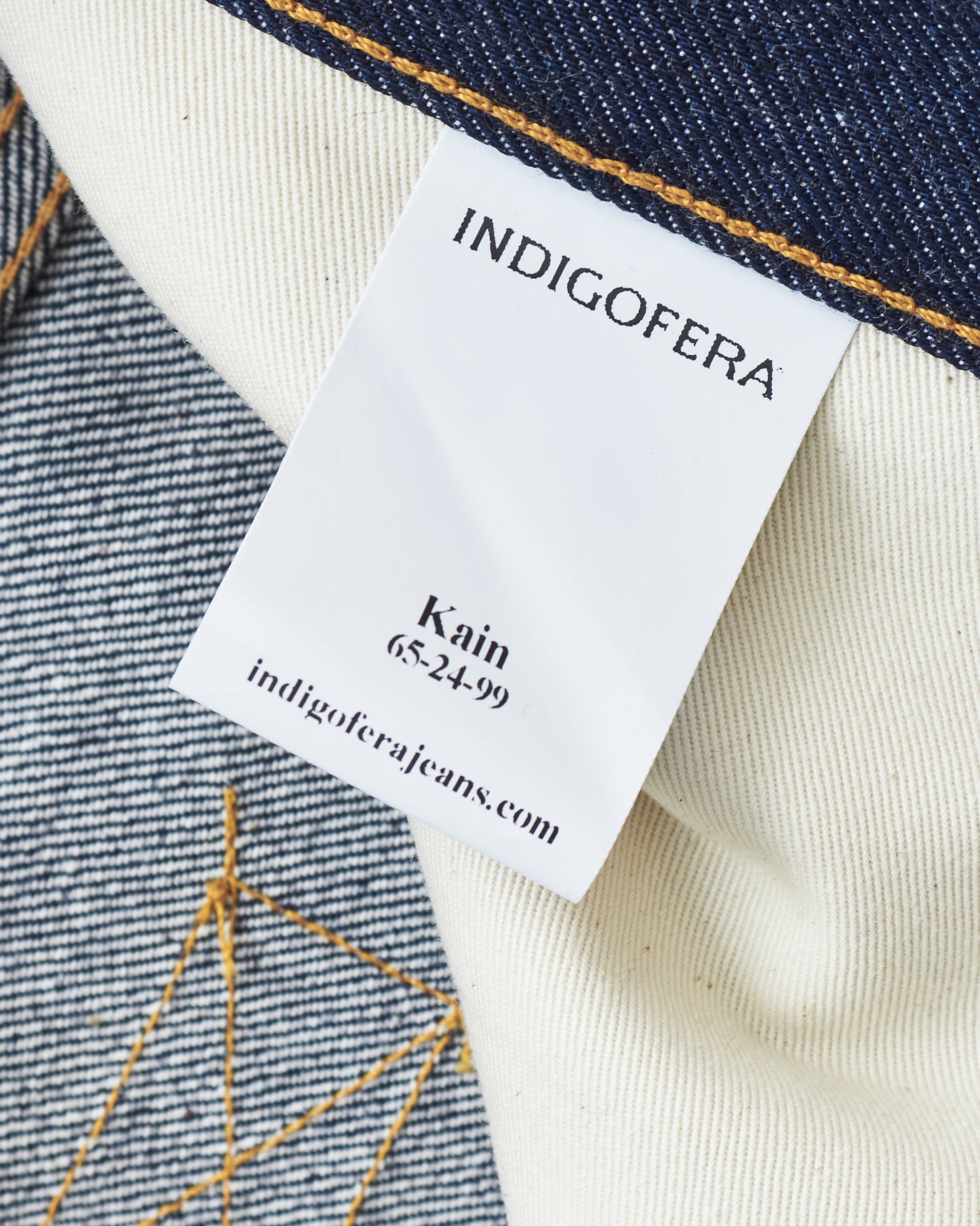 Indigofera Kain Jeans Vintage 70's Denim
