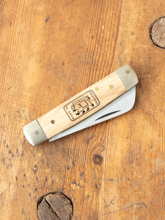 Tender Double Bolster Penknife Pear Wood