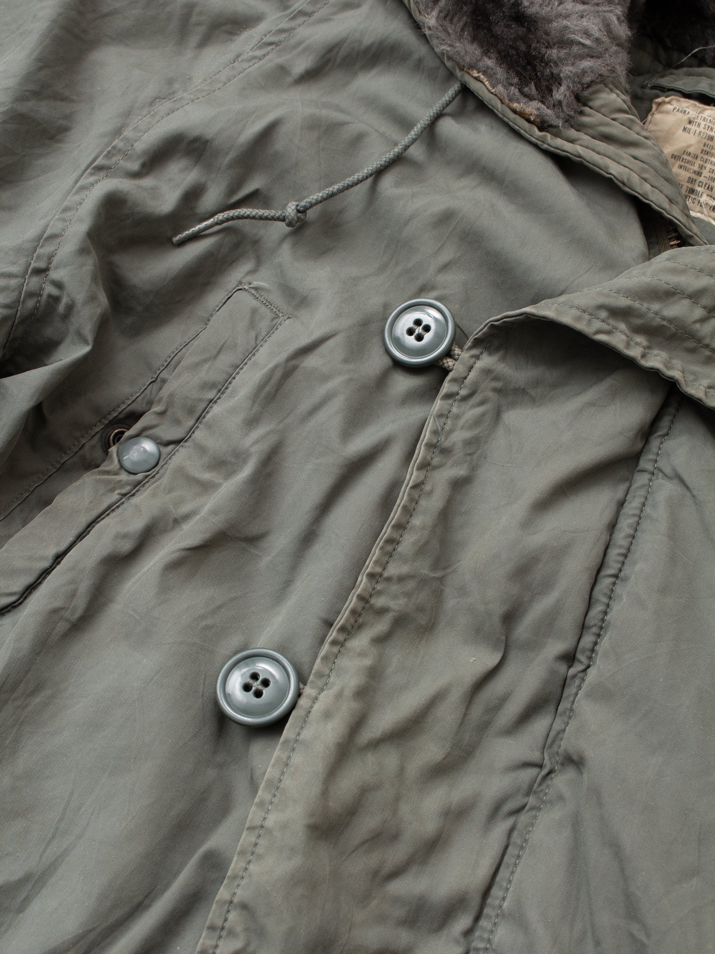 Vintage No. 1 US Army Parka Extreme Cold Weather N-3B Size L