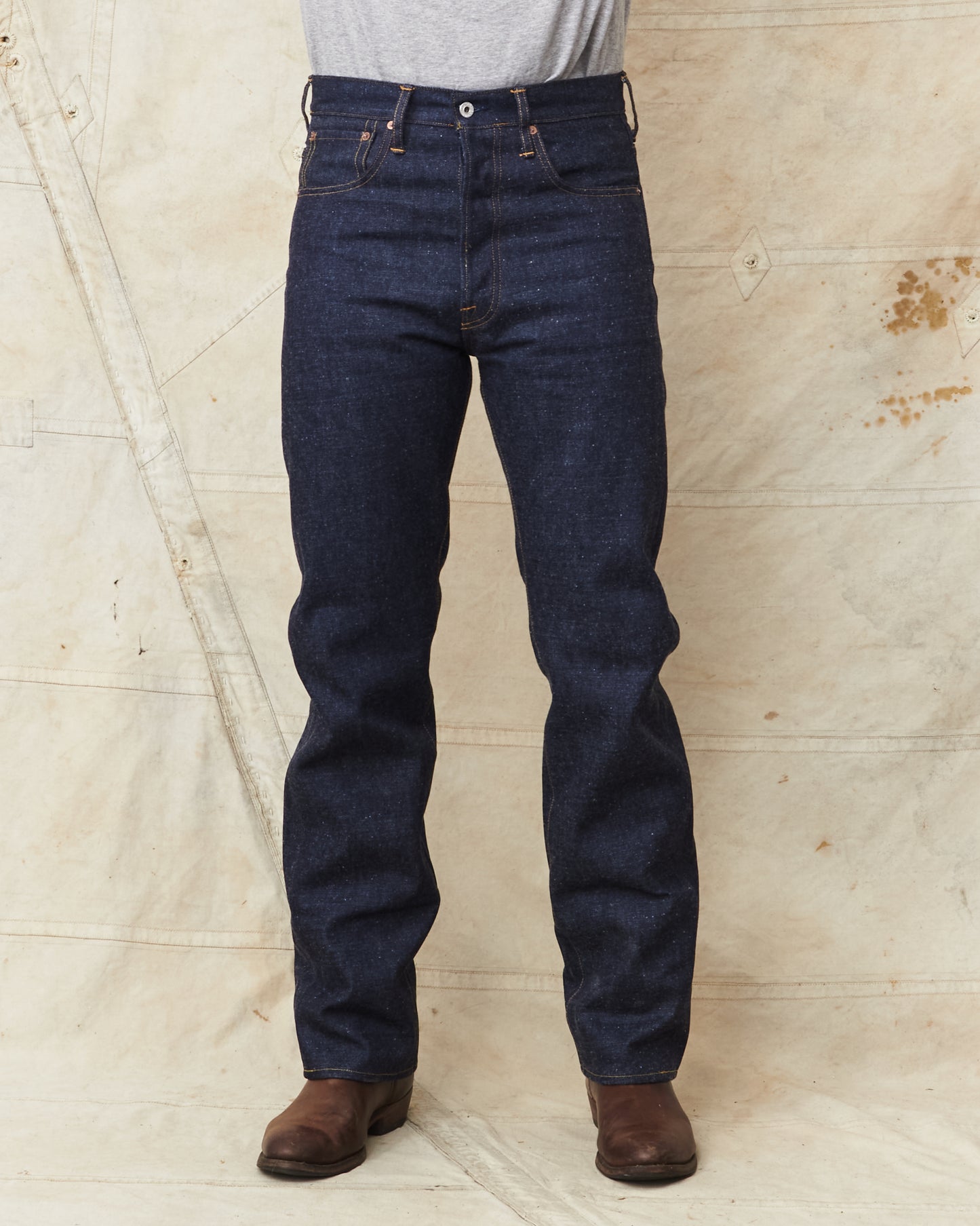 Indigofera Kain Jeans Kobakama Wolly Denim