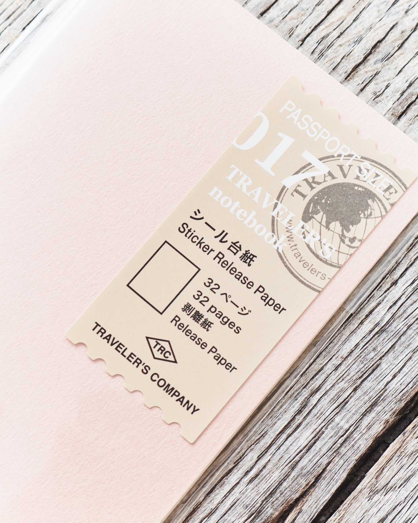 Traveler's Company #017 Passport Notebook Sticker Release Paper