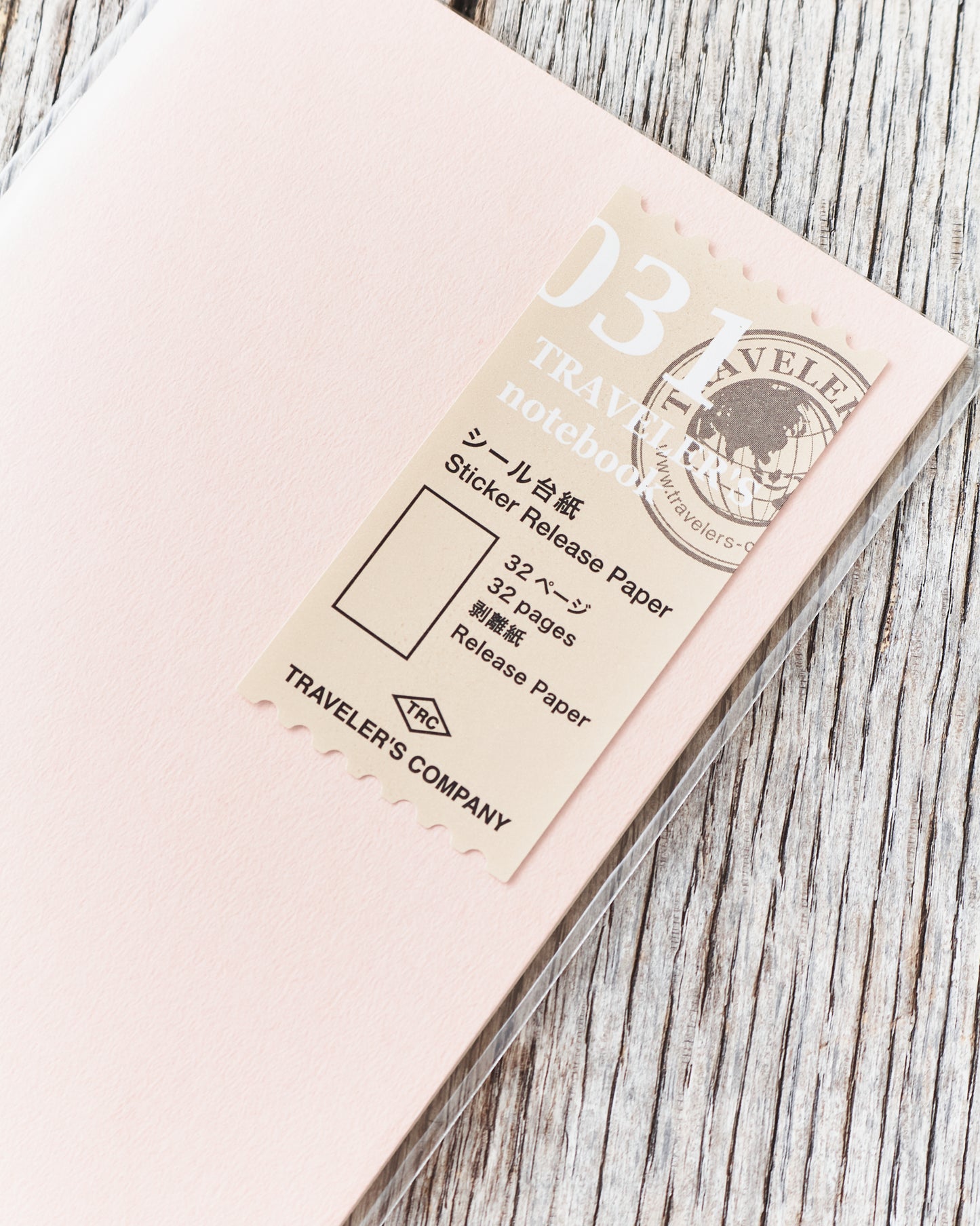 Traveler's Company #031 Regular Notebook Sticker Release Paper