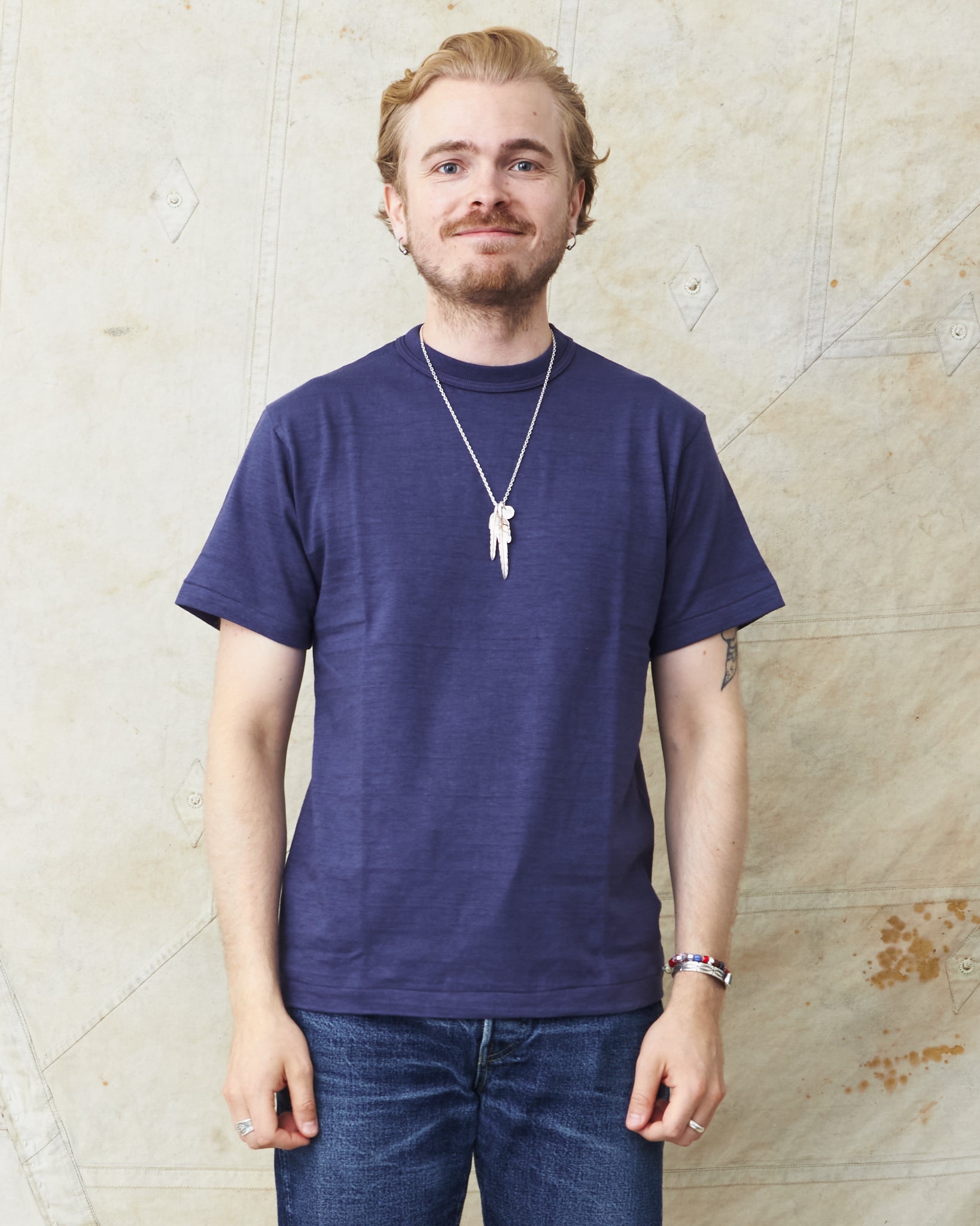 Warehouse & Co. Lot 4601 Plain T-shirt Navy – Second Sunrise