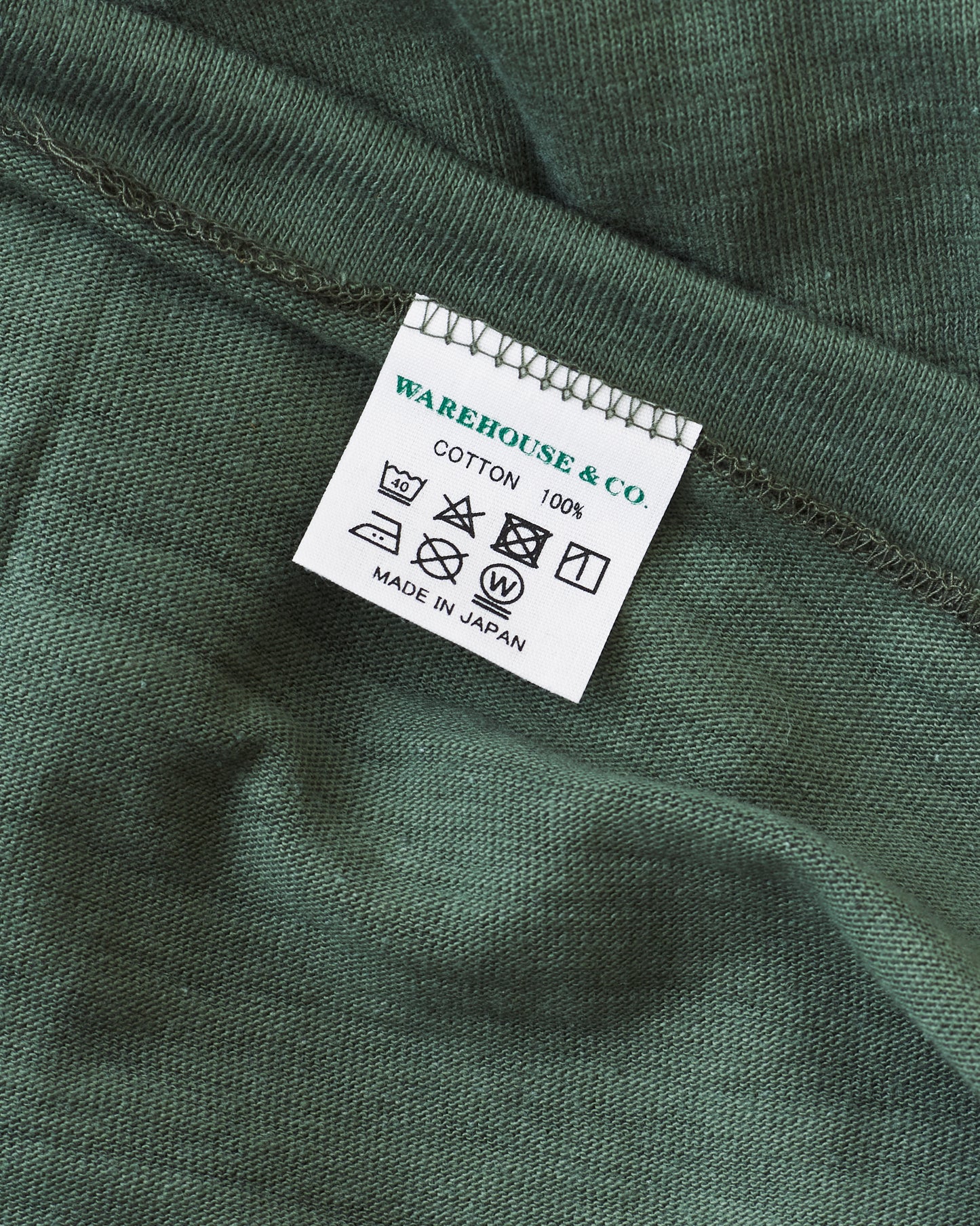 Warehouse & Co. Lot 4601 Plain T-shirt Green