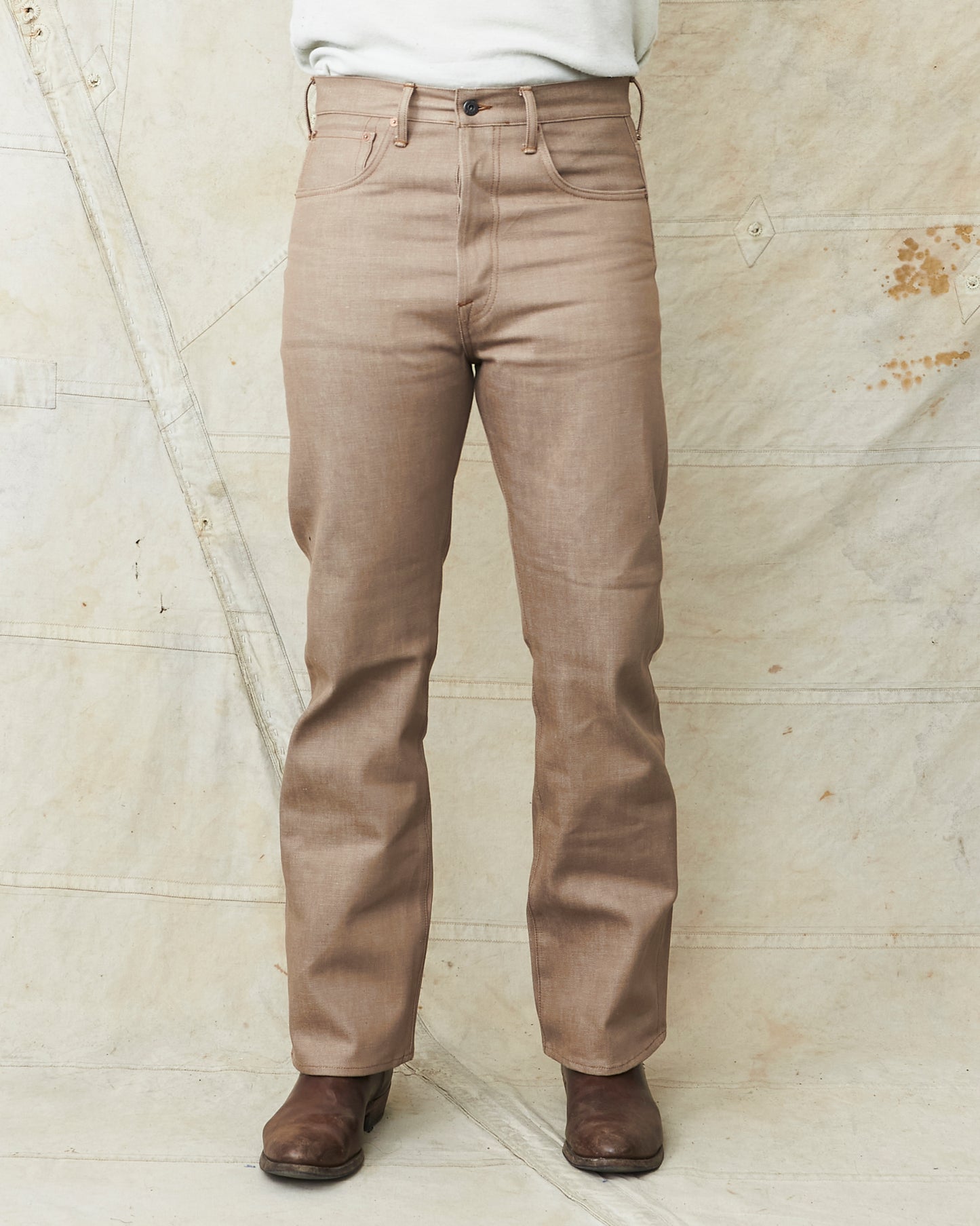 Indigofera Wyatt Jeans Khaki Dusk Denim