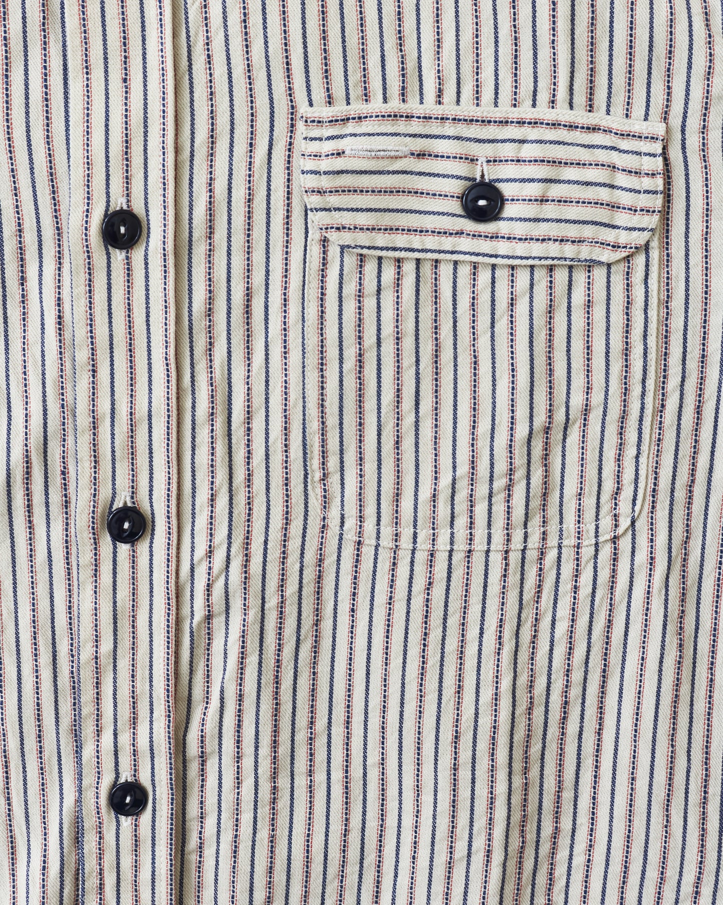 Sugar Cane & Co Dobby Stripe Work Shirt SC29146