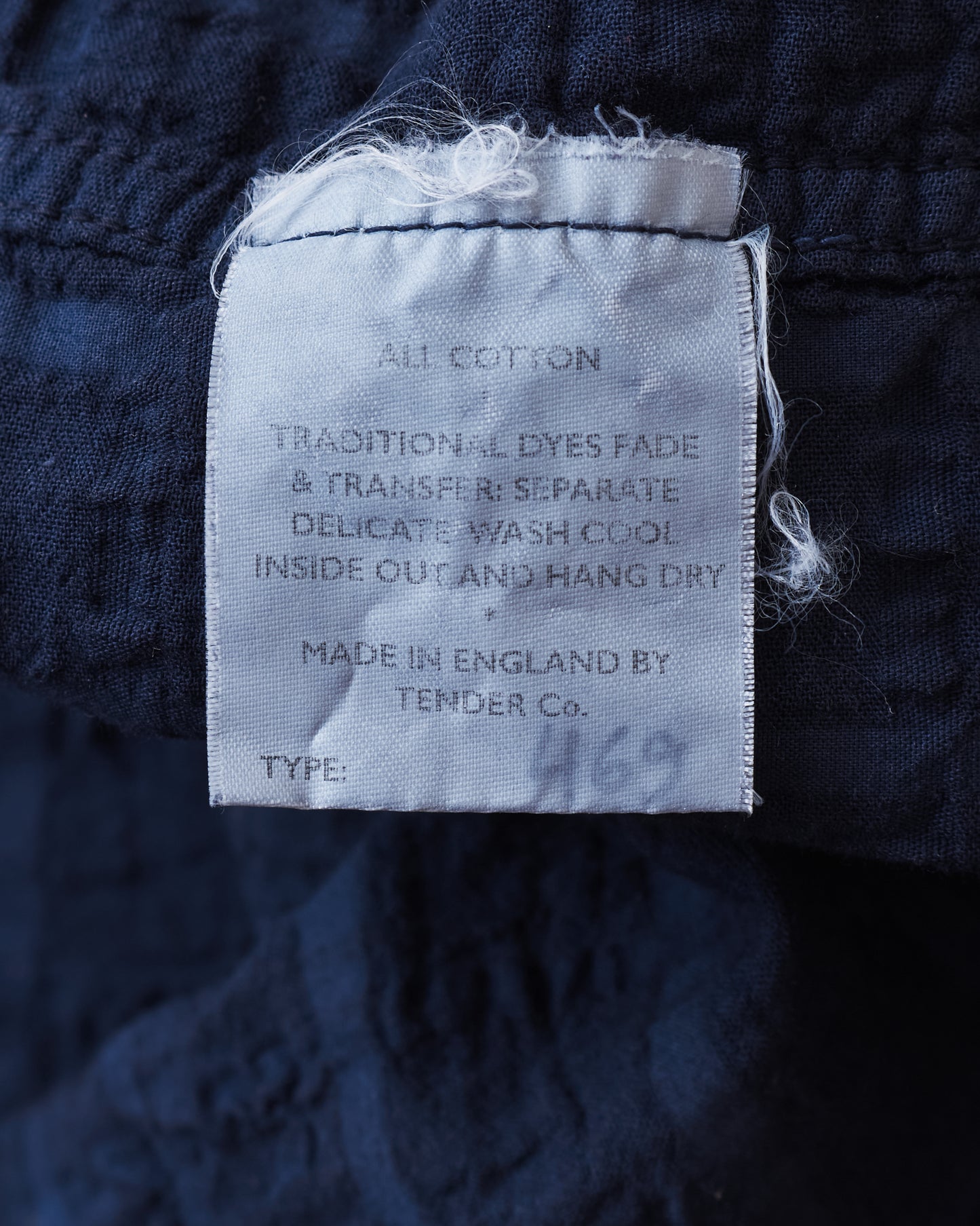 Tender 469 Short Sleeve Flipped Collar Shirt Airbag Cambric Hadal Blue