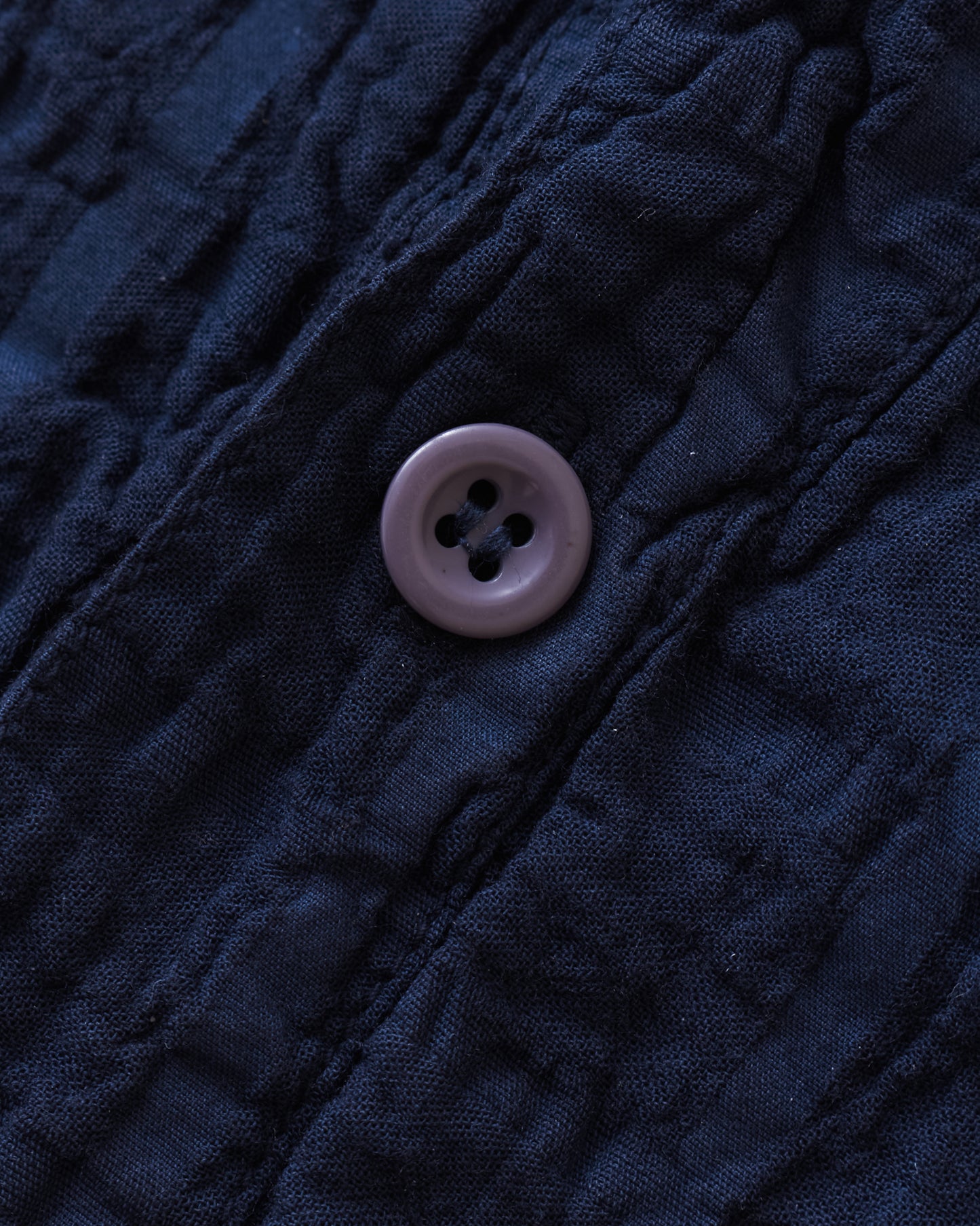 Tender 468 Flipped Collar Shirt Airbag Cambric Hadal Blue
