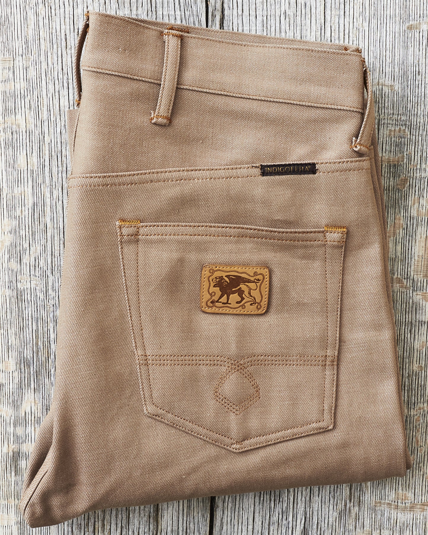 Indigofera Wyatt Jeans Khaki Dusk Denim